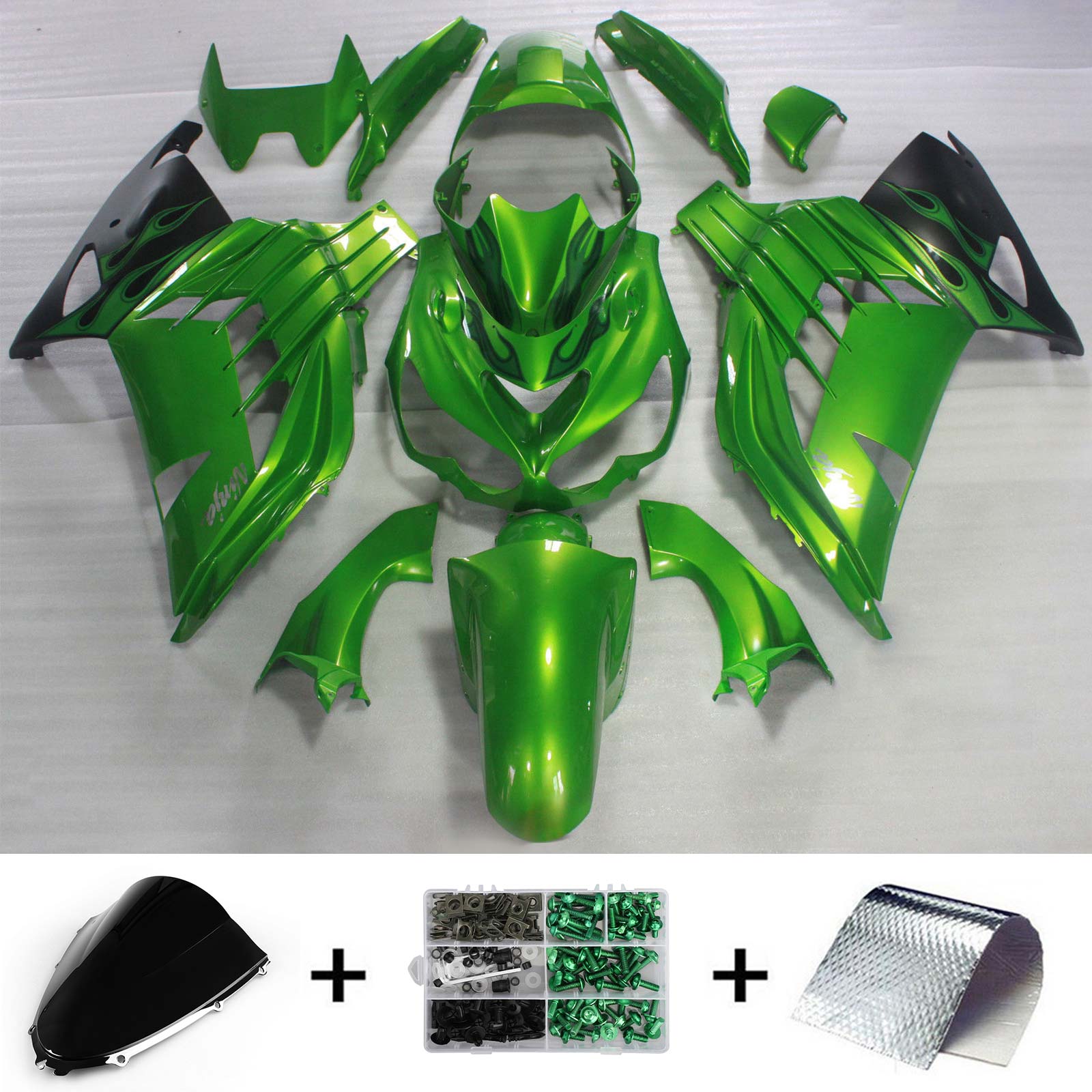 2006-2011 Kawasaki ZX14R Fairing Kit Bodywork Plastic ABS