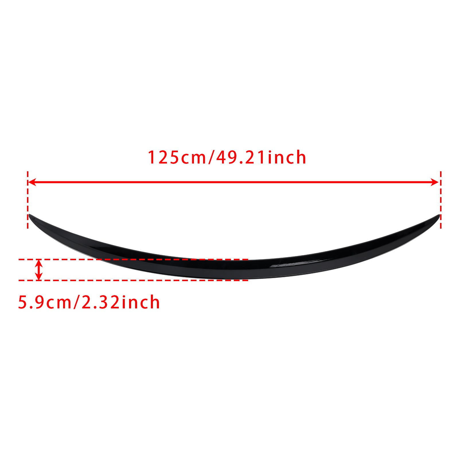 Gloss Black Rear Spoiler For Mercedes-Benz C-Class W206 21-24 C63 Style