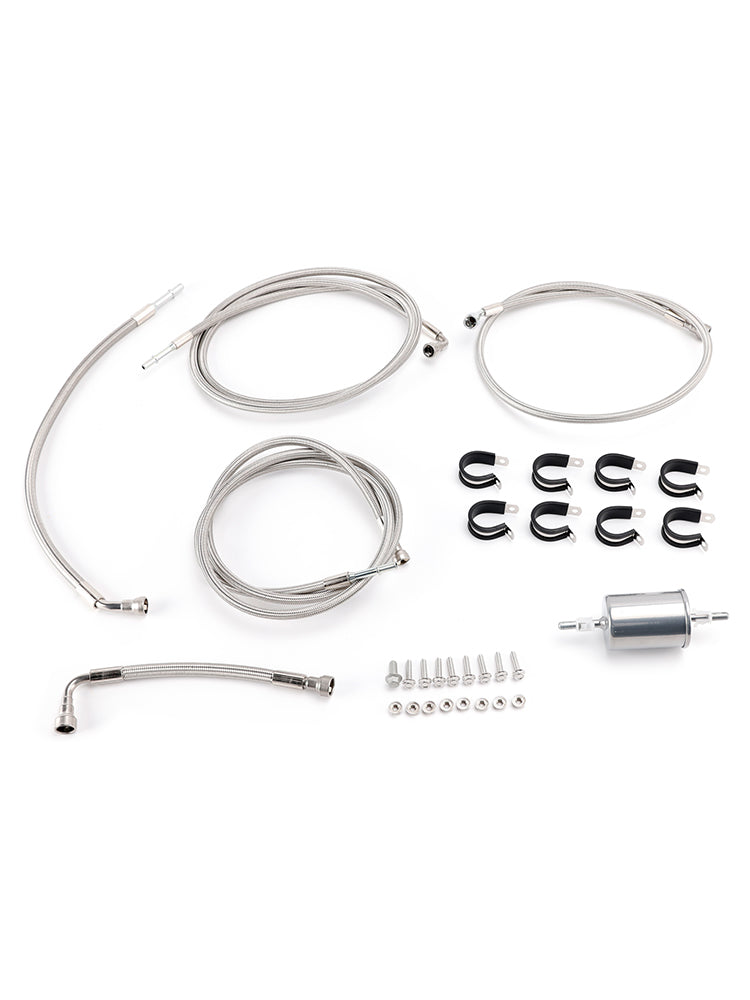 2002-2004 For Tahoe Suburban 1500 Stainless Steel Braided Fuel Line Kit 819823
