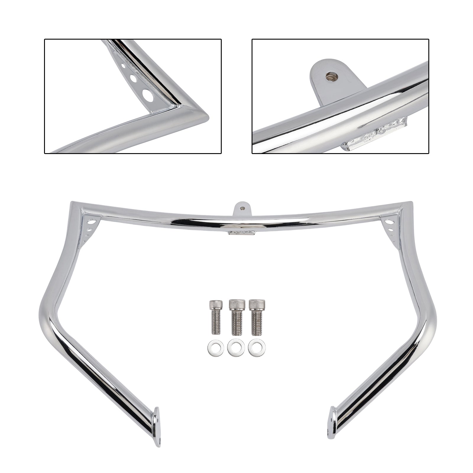 2006-2008 Touring Street Glide FLHX Engine Guard Frame Anti-Crash Bumper Protector Chrome