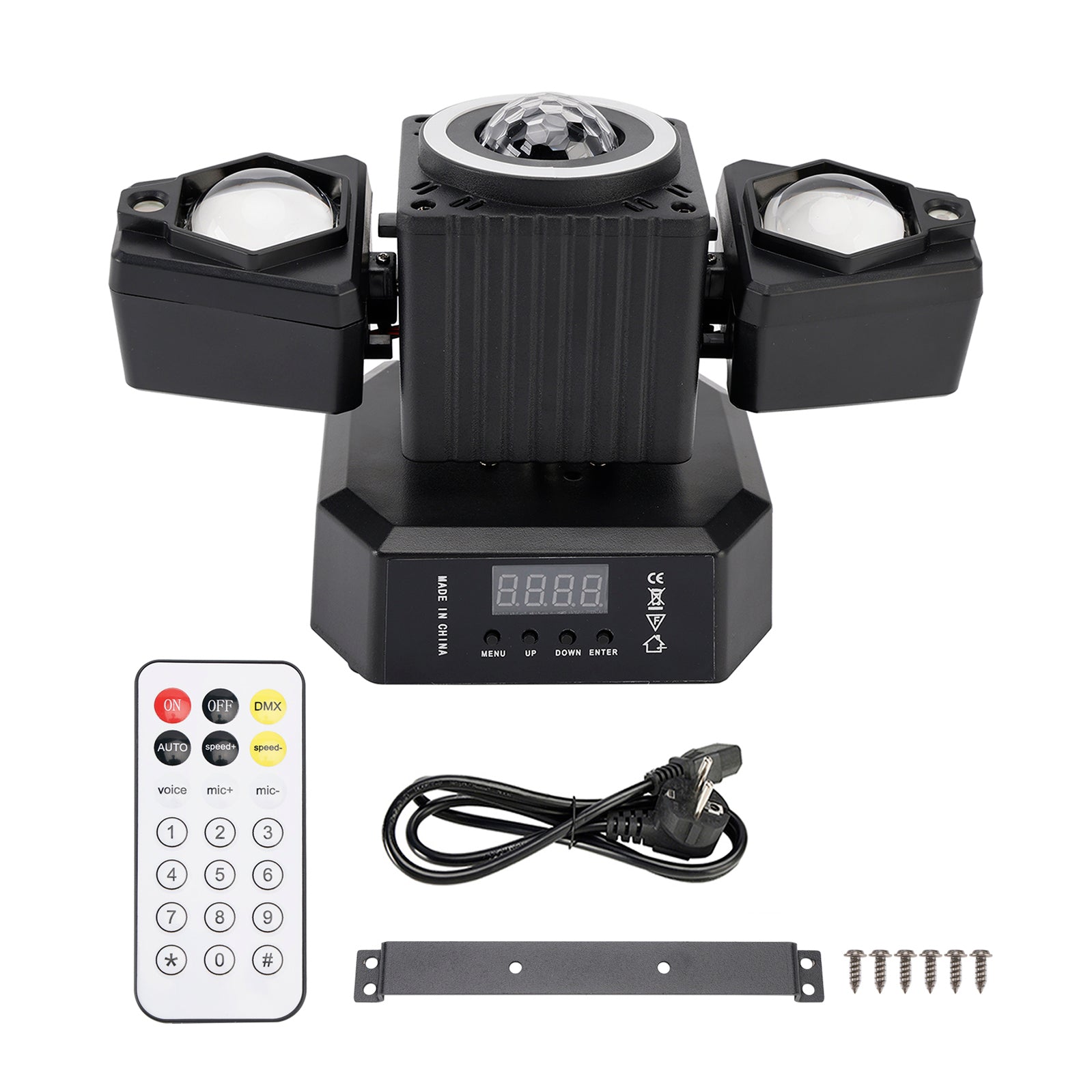 Moving Head Light Rotating Disco Ball Laser Beam Strobe Remote DMX Stage Light