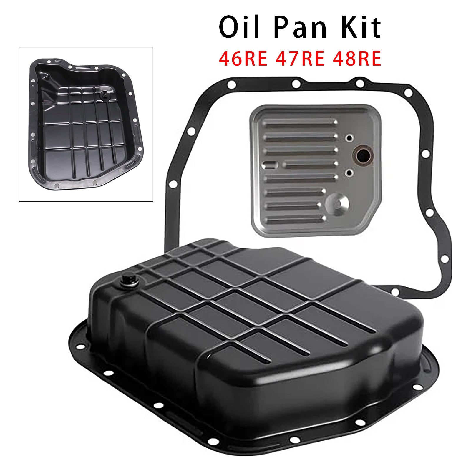 1998-2006 For Dodge Ram 1500 2500 3500 46RE 47RE 48RE Transmission Oil Pan with Gasket Filter 52118789