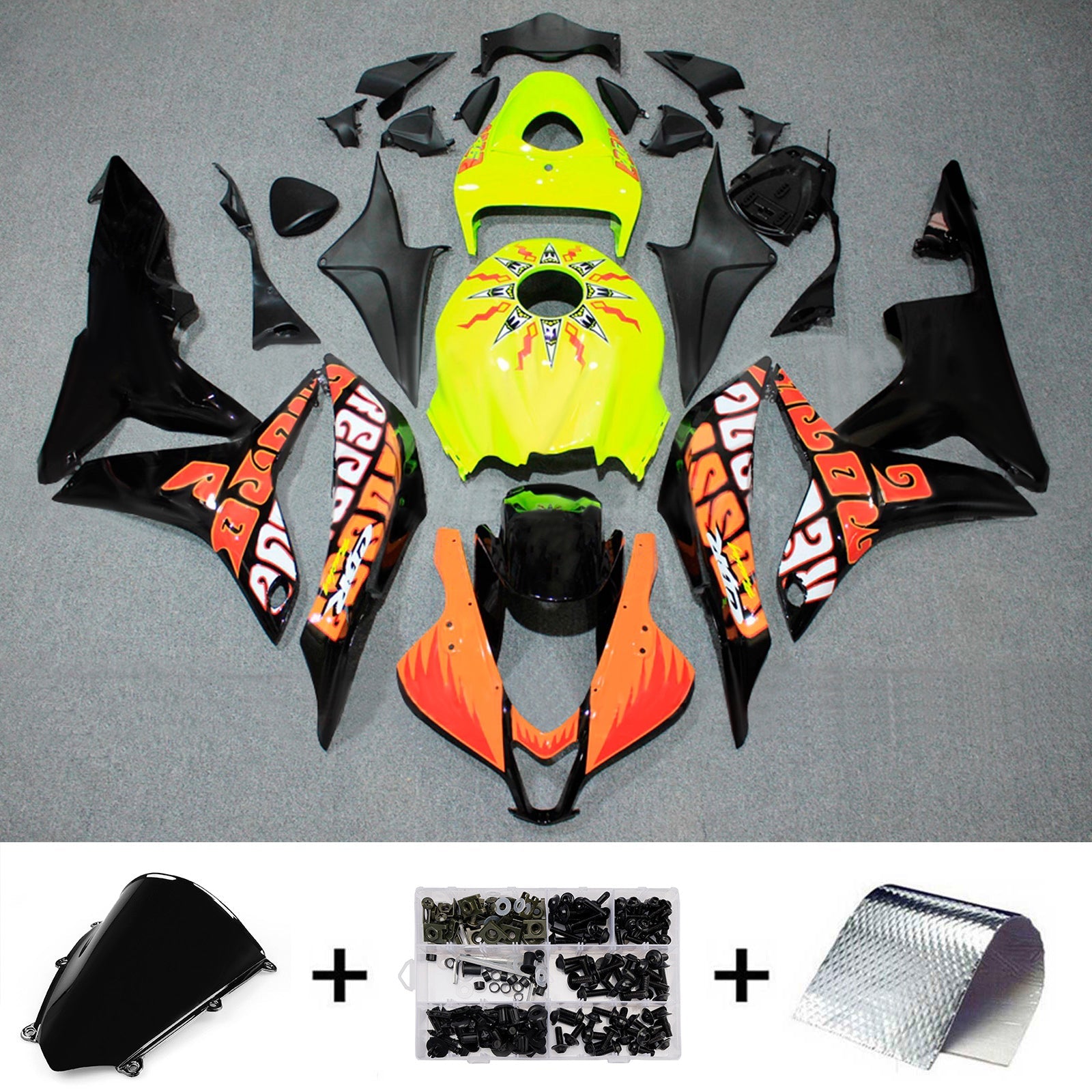 Injection Fairing Kit Bodywork Plastic ABS For Honda CBR600RR 2007-2008 F5