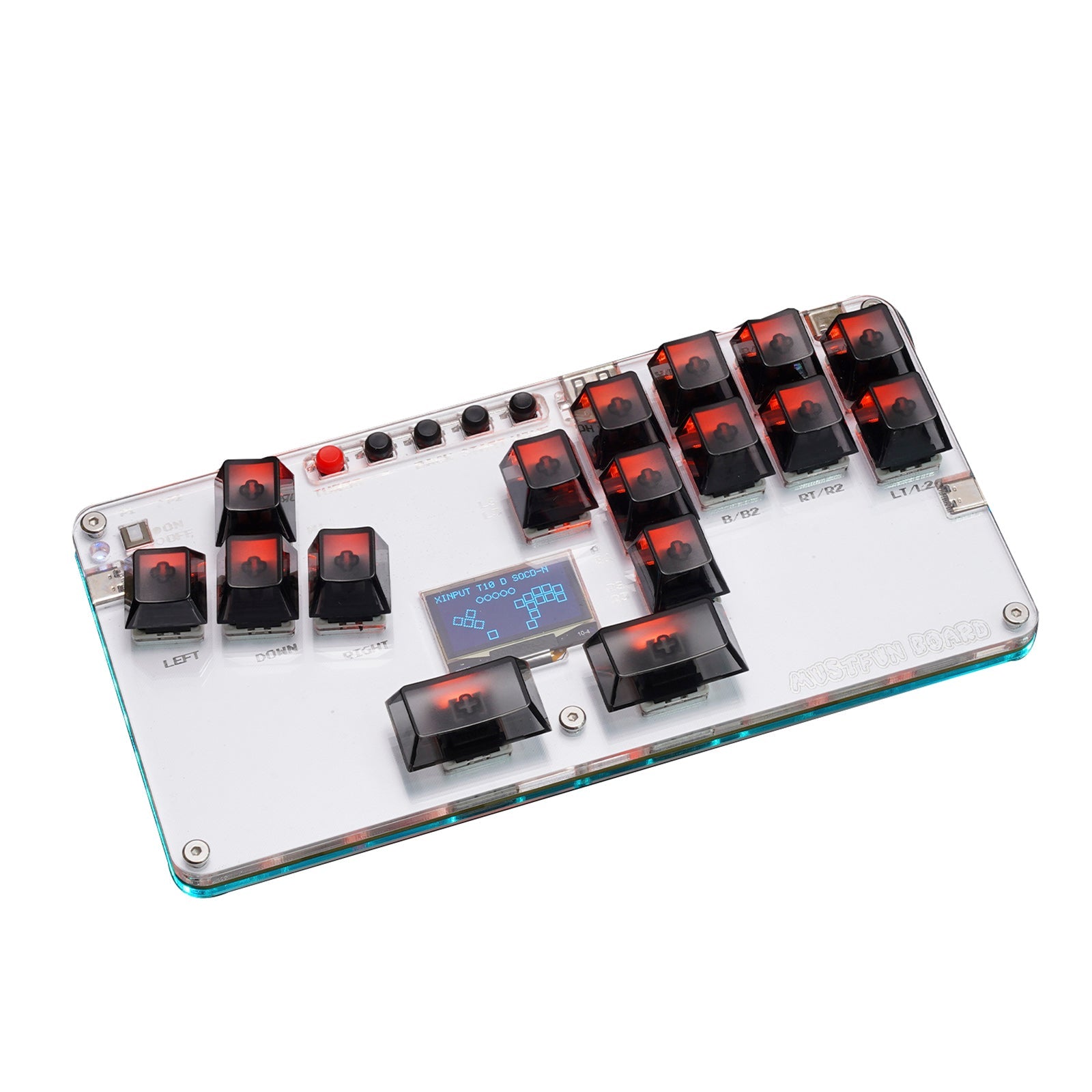 MustFun Hitbox Mini Stickless Controller Suitable For PC/PS3/PS4/Switch etc.