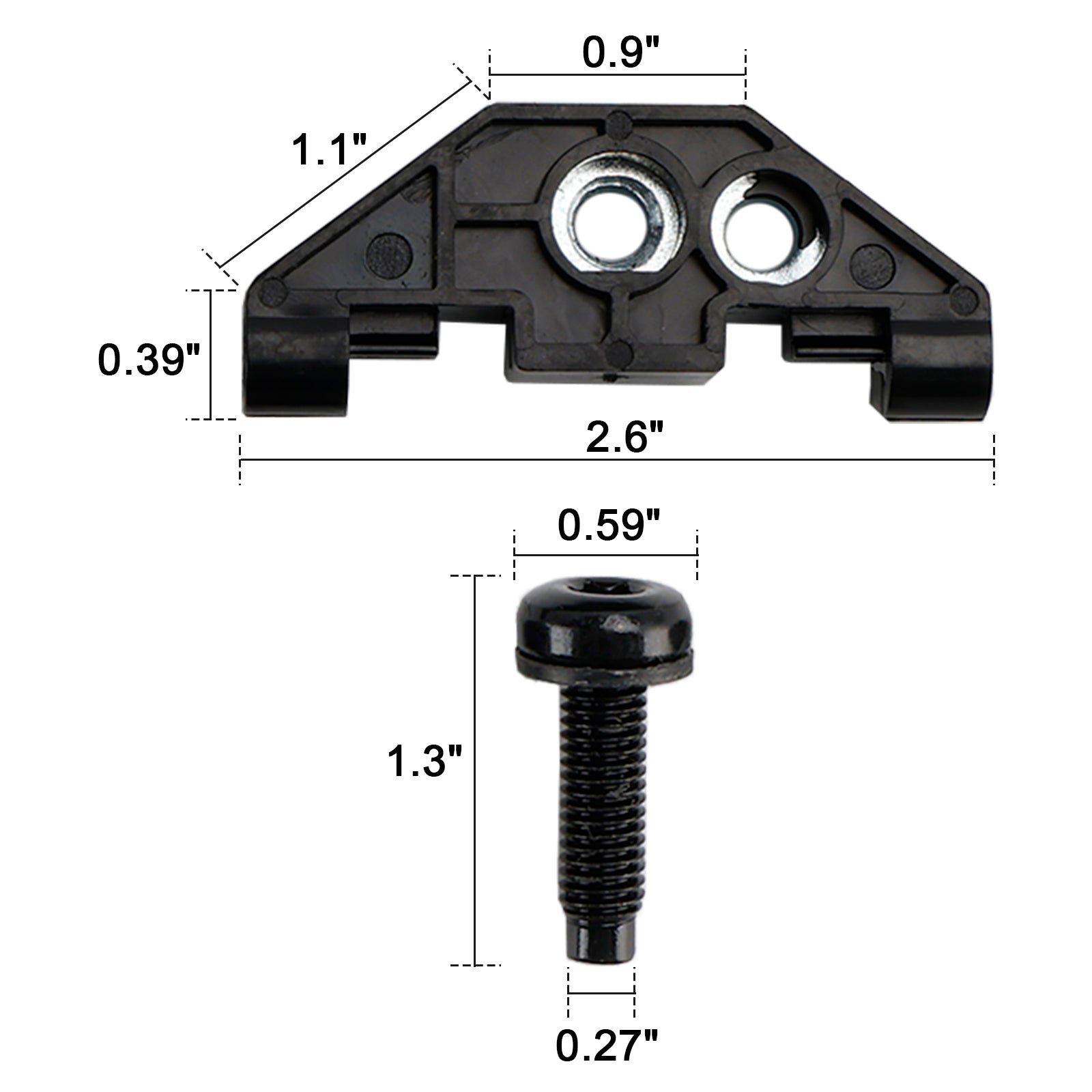 2007-2018 eep Wrangler JK JKU Hardtop Retainer Nut with Clip J55397093AC