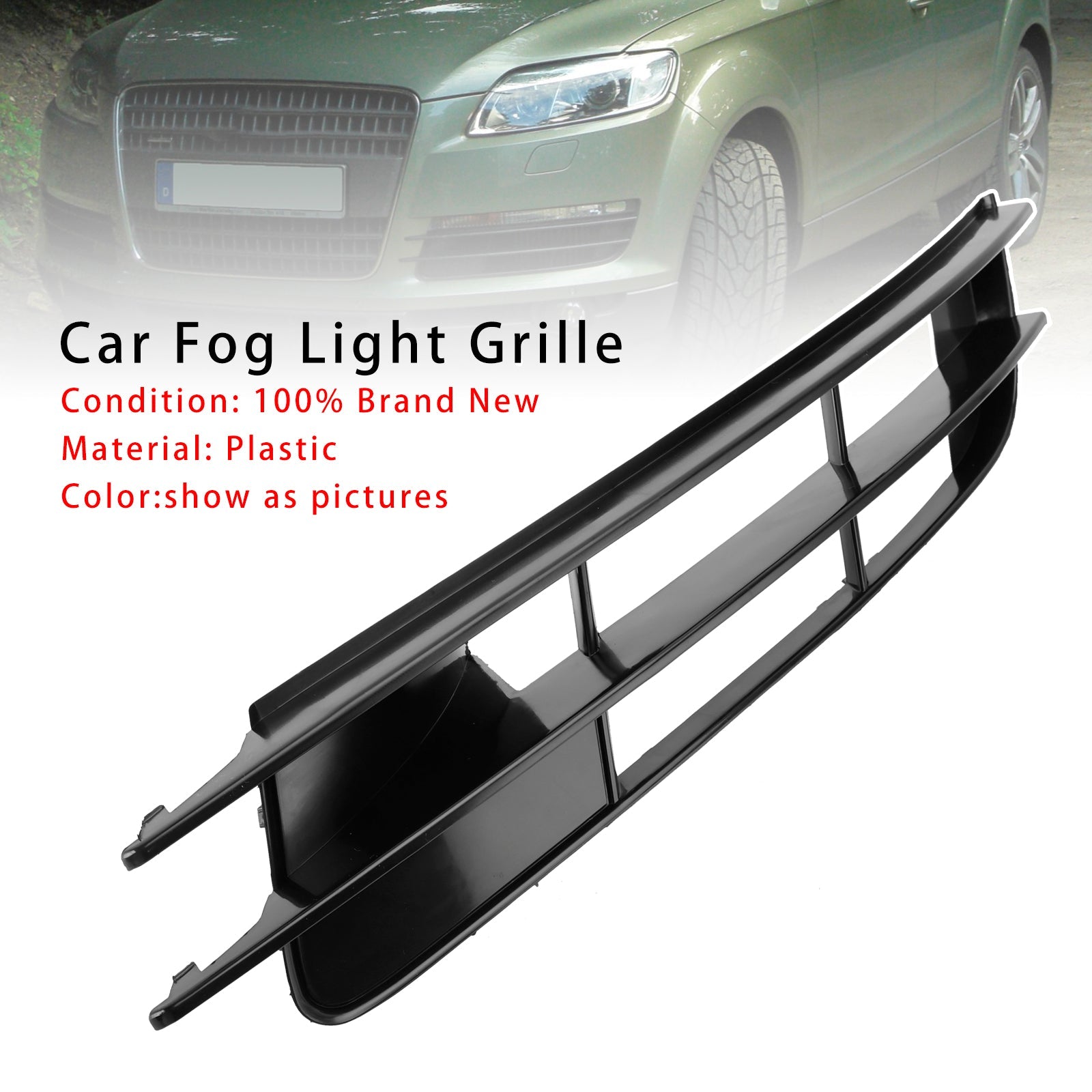 2007-2009 Audi Q7 Front Left Side Bumper Grille Fog Light Grill 4L0807681