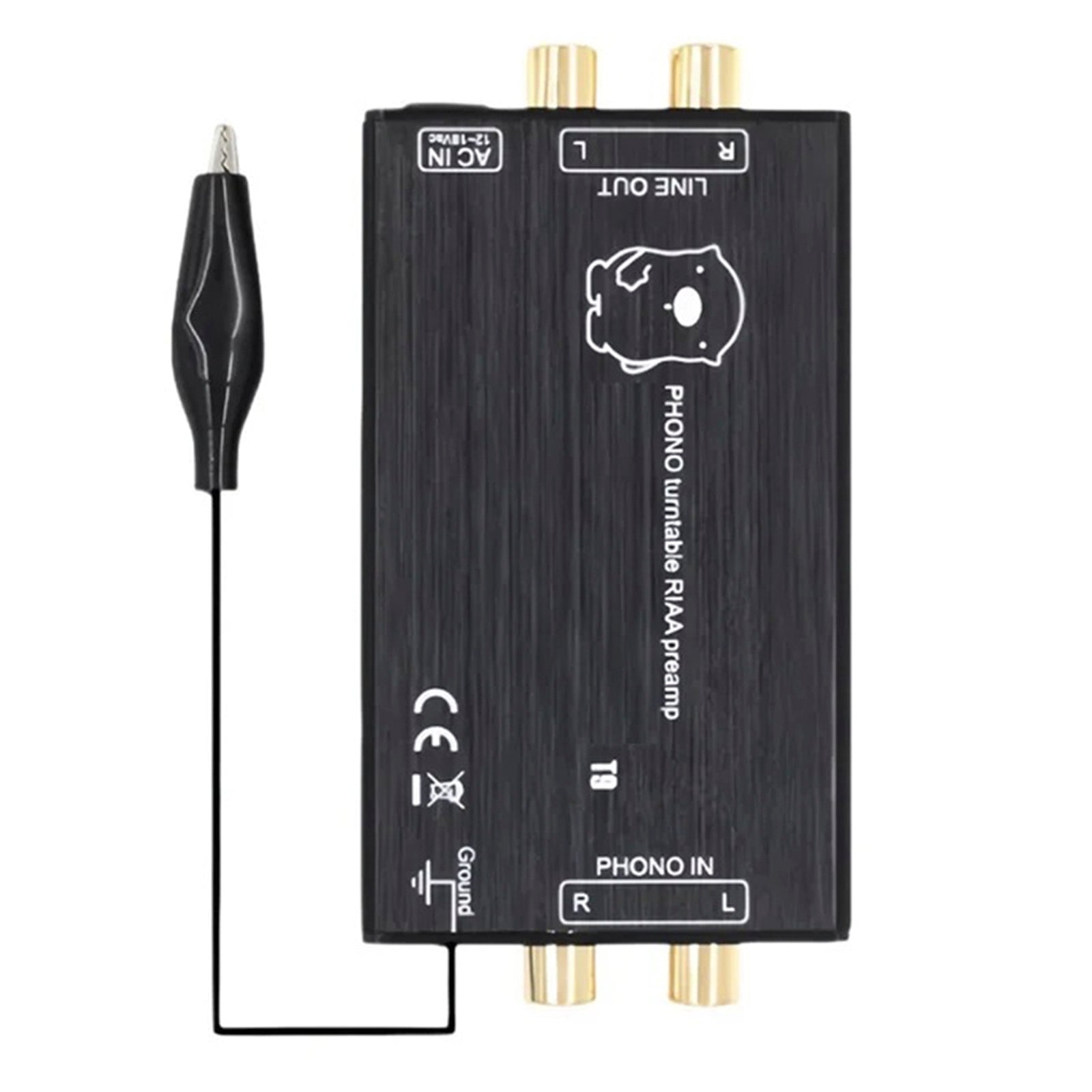 T9 Phono Preamp Preamplifier MM Phono Stage Preamp LP Vinyl Record Player