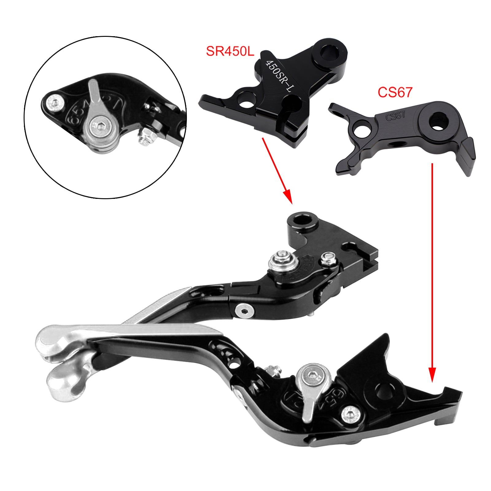 Adjustable Clutch Brake Lever fit for VOGE DS900X 900DSX 2024-2026