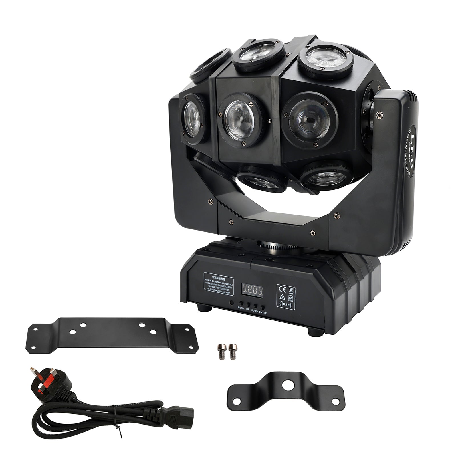180W Moving Head 18 LED Rotating Beam DMX Stage Light RGBW DJ Disco Party Effect