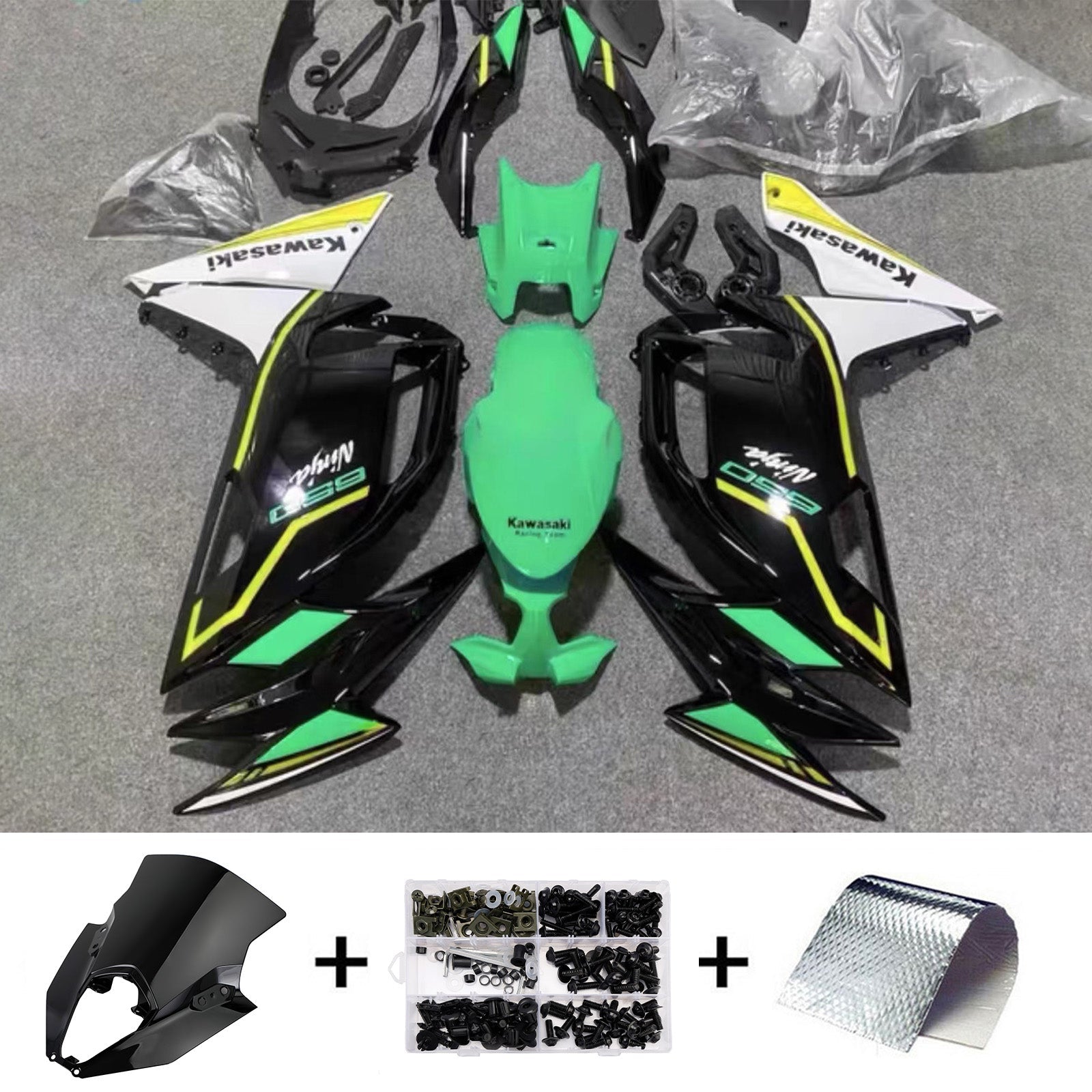 Injection Fairing Kit Bodywork ABS fit For Kawasaki ER-6F Ninja650 2020-2025