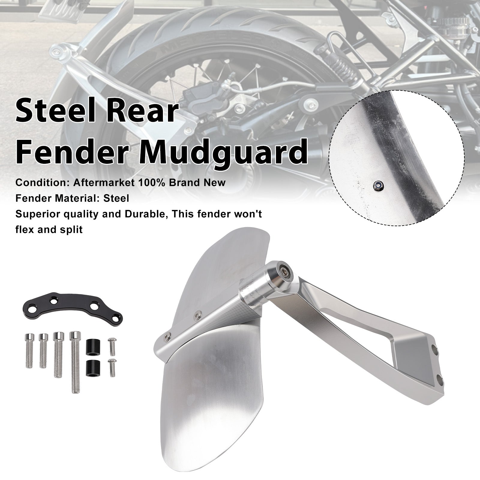 2014-2023 For BMW R nineT Scrambler Steel Rear Fender Mudguard
