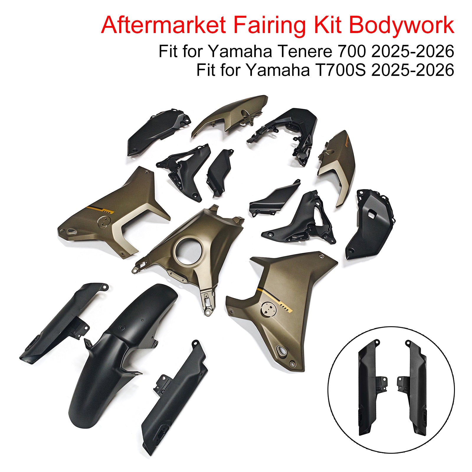Injection Bodywork Fairing Kit for Yamaha Tenere 700 T700S 2025-2026