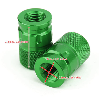 CNC Aluminum Billet Anti-Thief Tire Valve Stem Cap For Motorcycle Car Truck Bike Generic