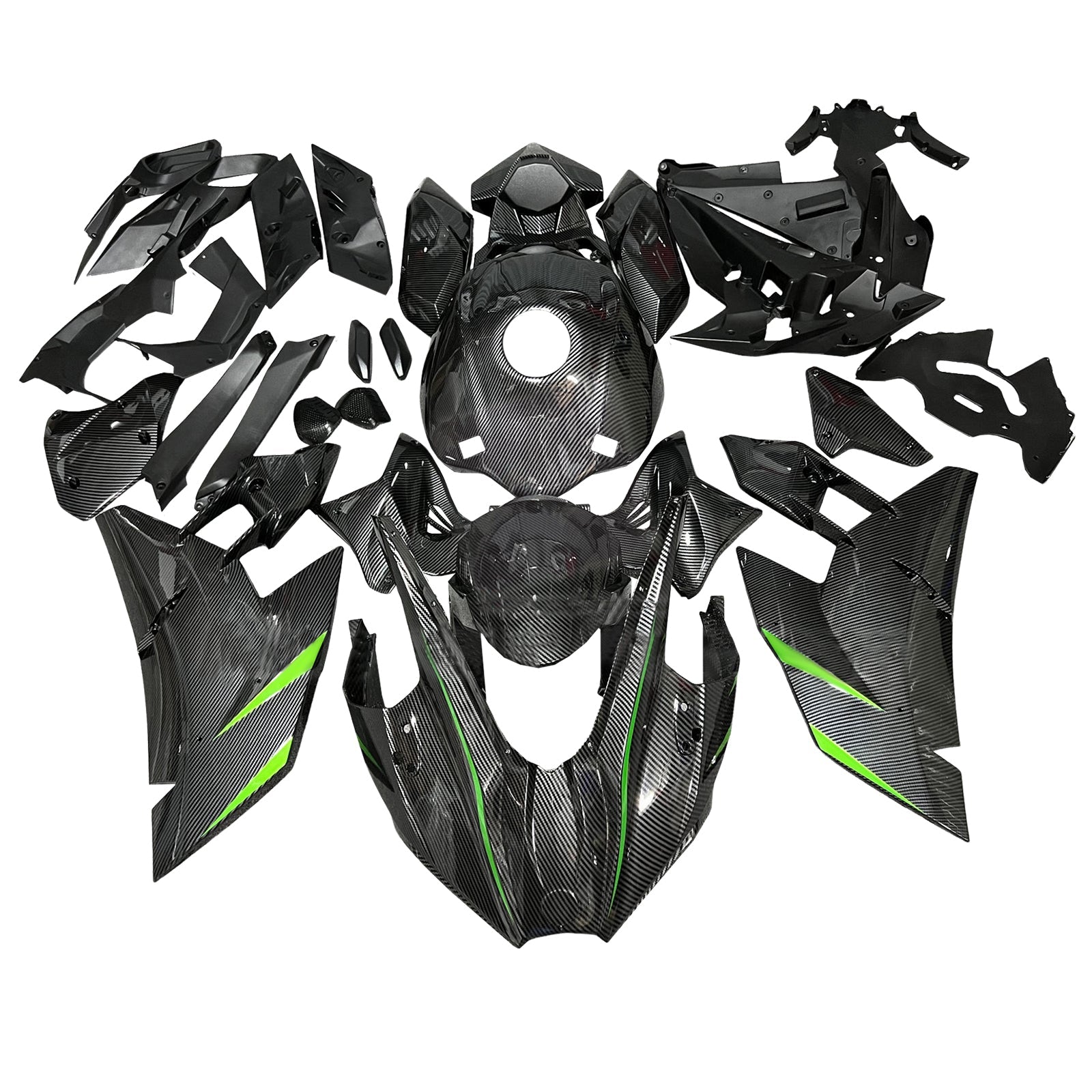 Injection Fairing Kit Bodywork ABS fit For Kawasaki Ninja H2 2015-2025