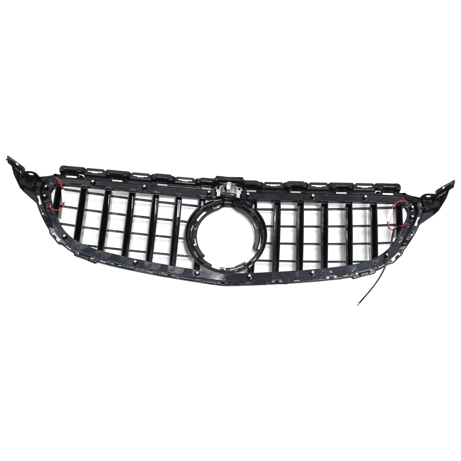 2015-2021 Mercedes W205 C250 C300 W/LED Black Front Bumper Grill Grille