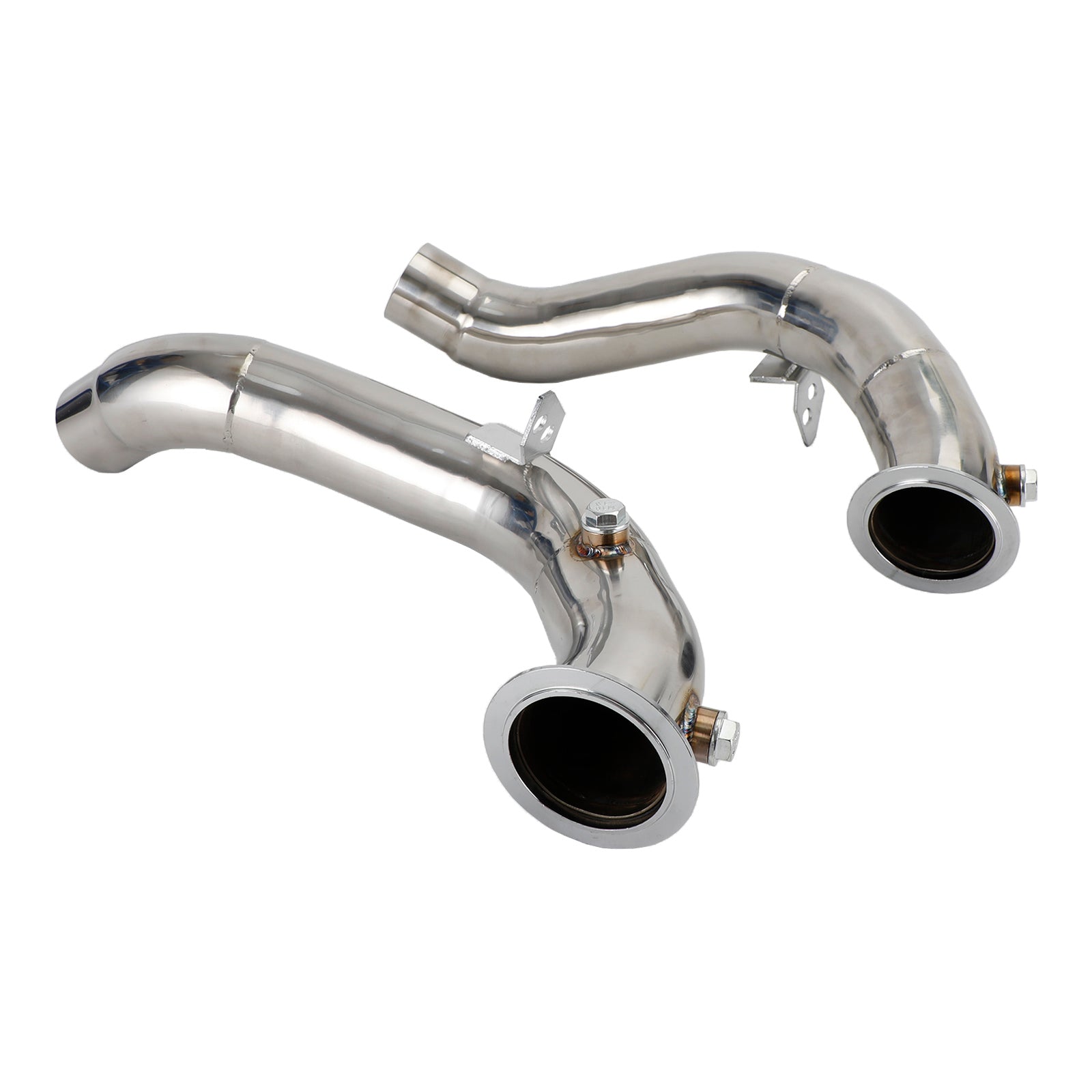 2011-2018 BMW M6 F12 with S63 motor 3" Stainless Steel Exhaust Downpipes compatible