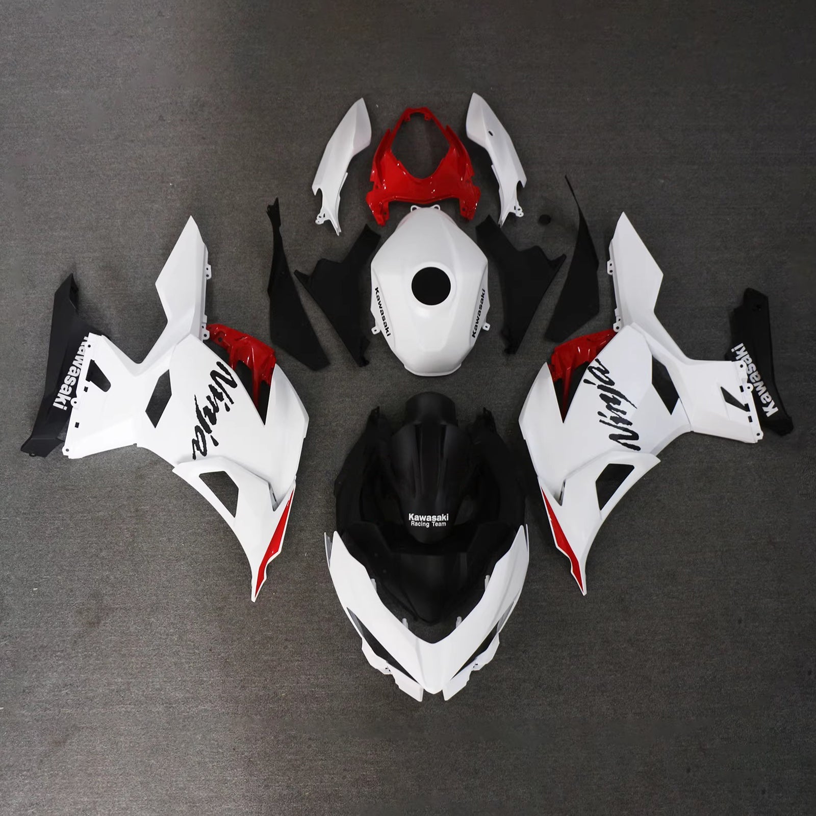 Injection Fairing Kit Bodywork Plastic ABS fit For Kawasaki EX400 Ninja400 2018-2024