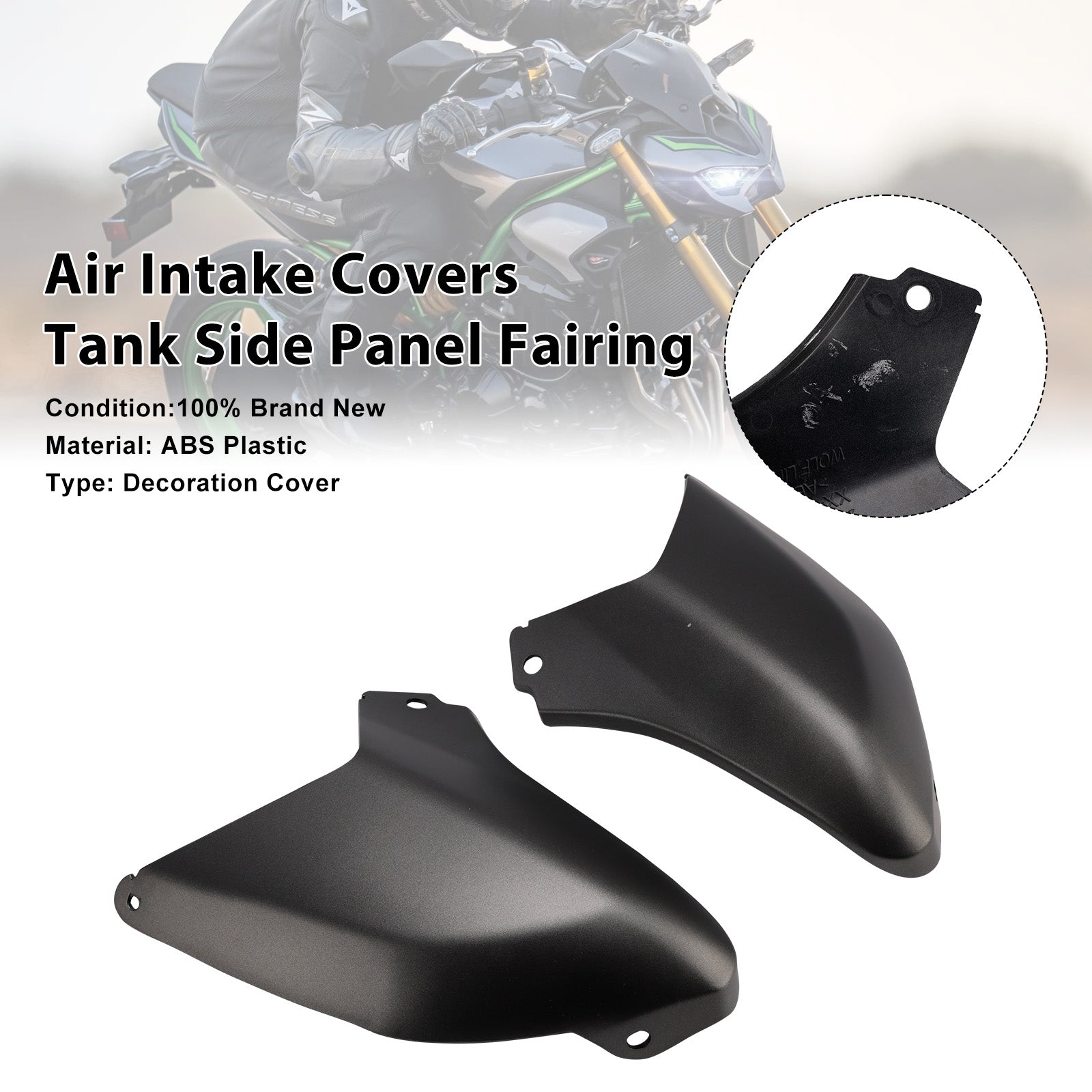 Air Intake Covers Tank Side Panel Fairing For Kawasaki Z900 2025-2026