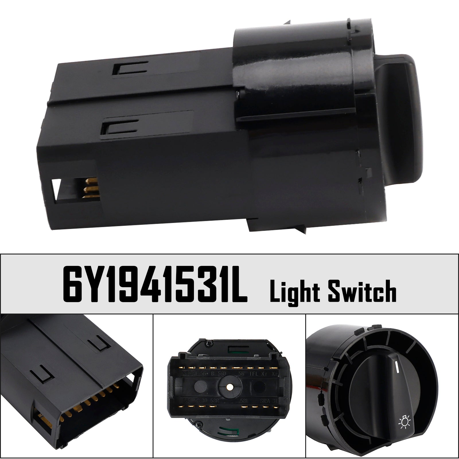 Light Switch 6Y1941531L for Skoda Fabia I 99-08 for Audi A3 8L 96-06
