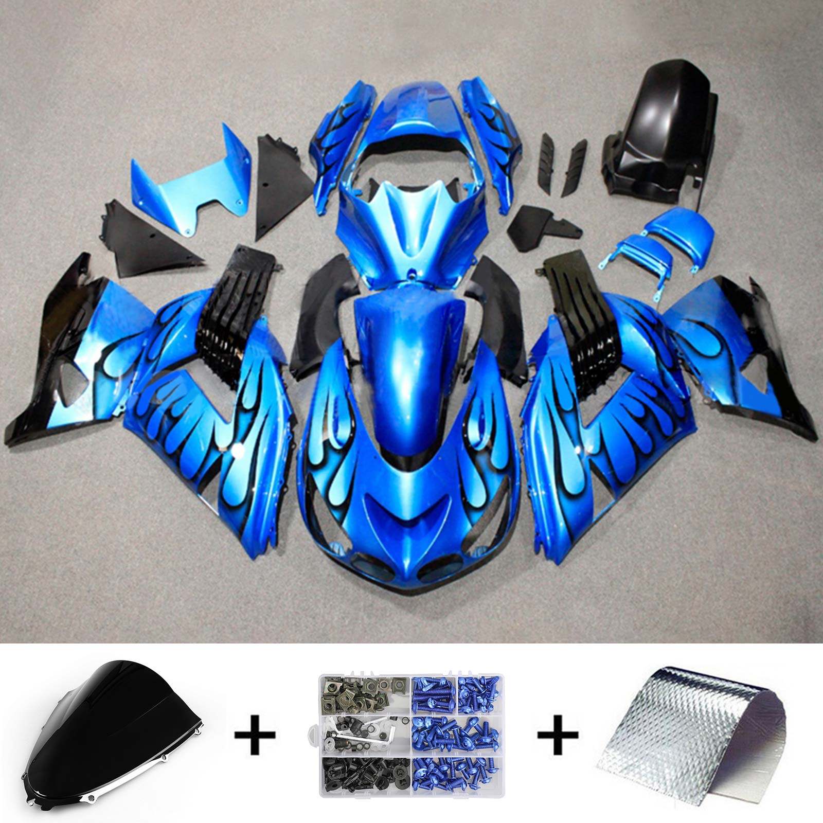 2006-2011 Kawasaki ZX14R Fairing Kit Bodywork Plastic ABS