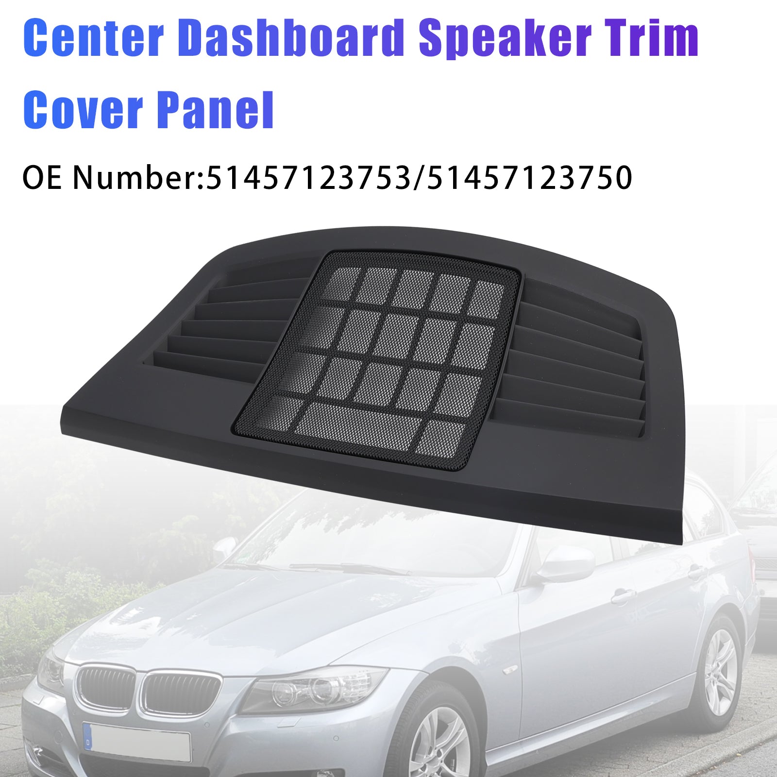 Dashboard Speaker Trim Cover Panel 51457123750 For BMW 3 Series E90 E91 2004-2012