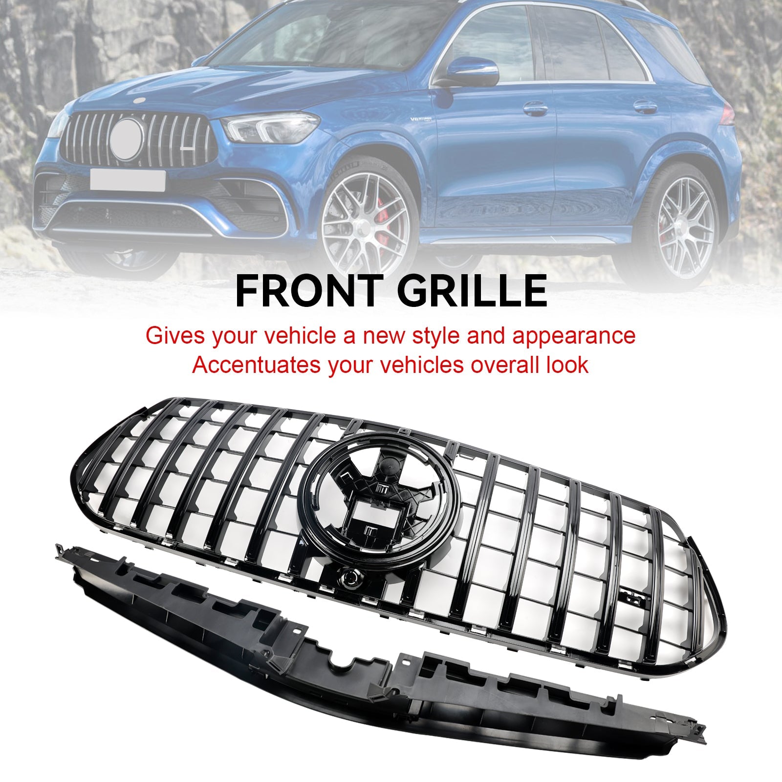 2024 Mercedes Benz W167 GLE350 GLE450 AMG-Line Front Bumper Grill Grille