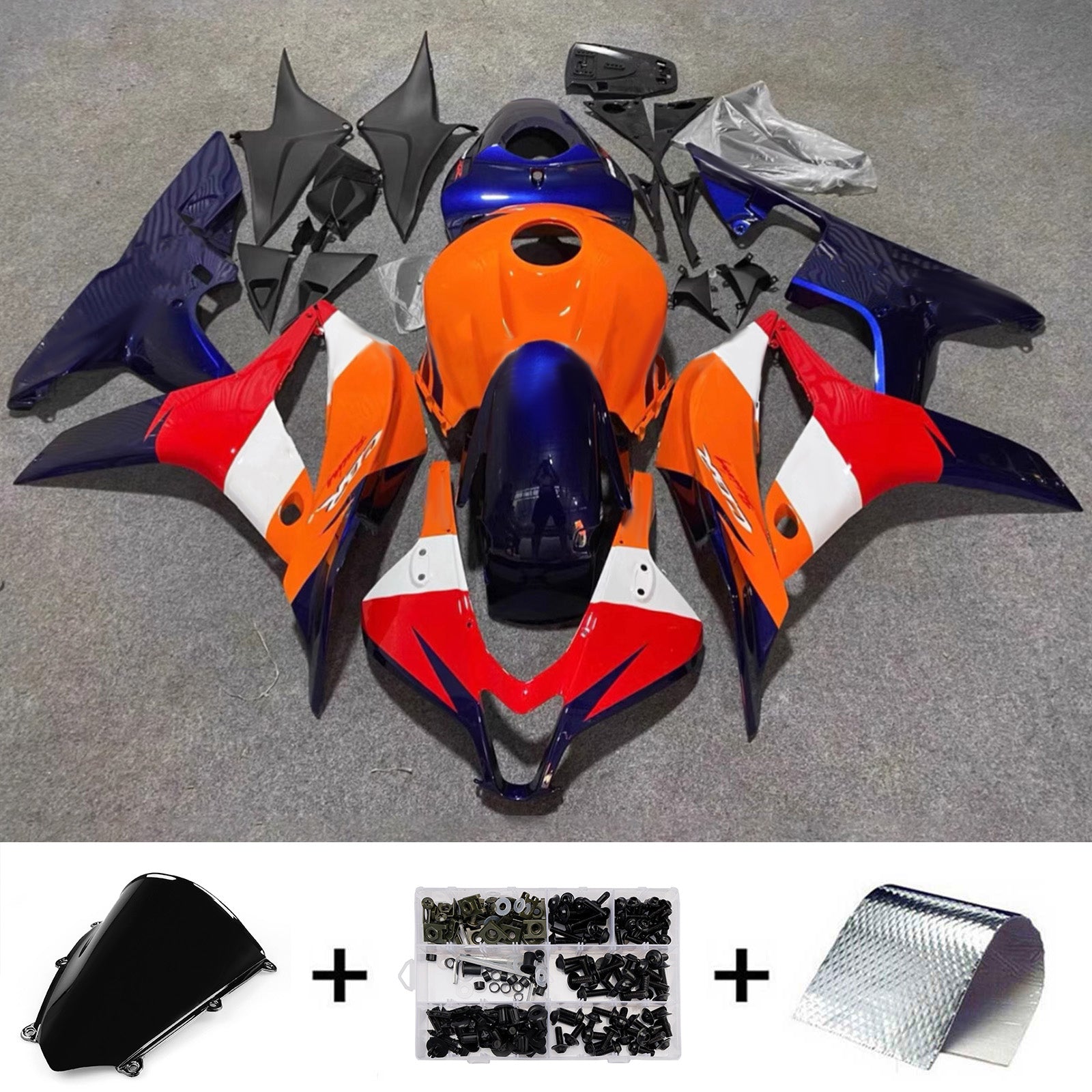 Injection Fairing Kit Bodywork Plastic ABS For Honda CBR600RR 2007-2008 F5