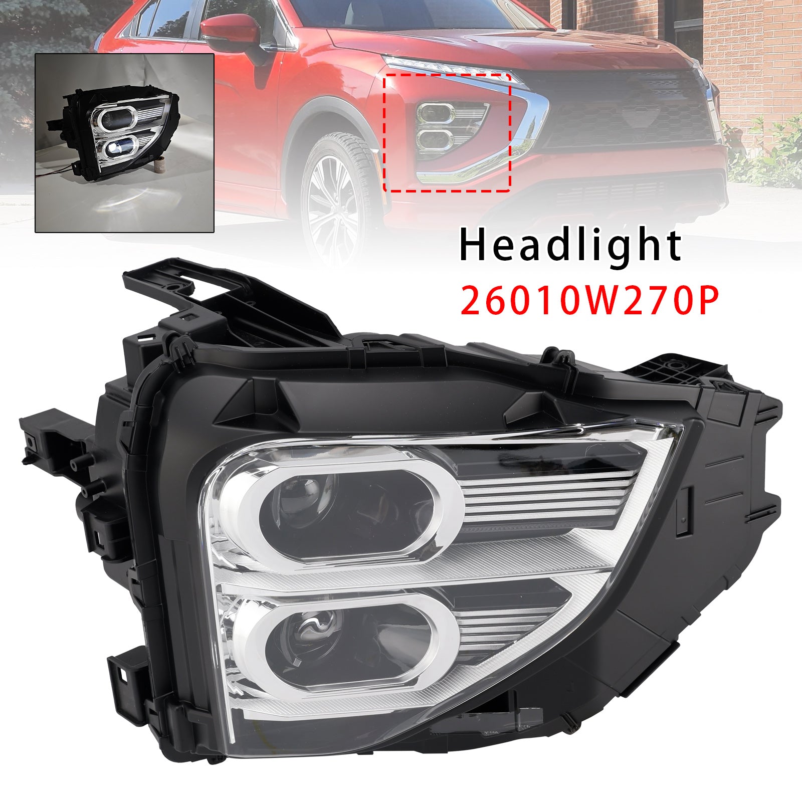 2022-2025 Mitsubishi Eclipse Cross Front Right LED Headlight 26010W270P