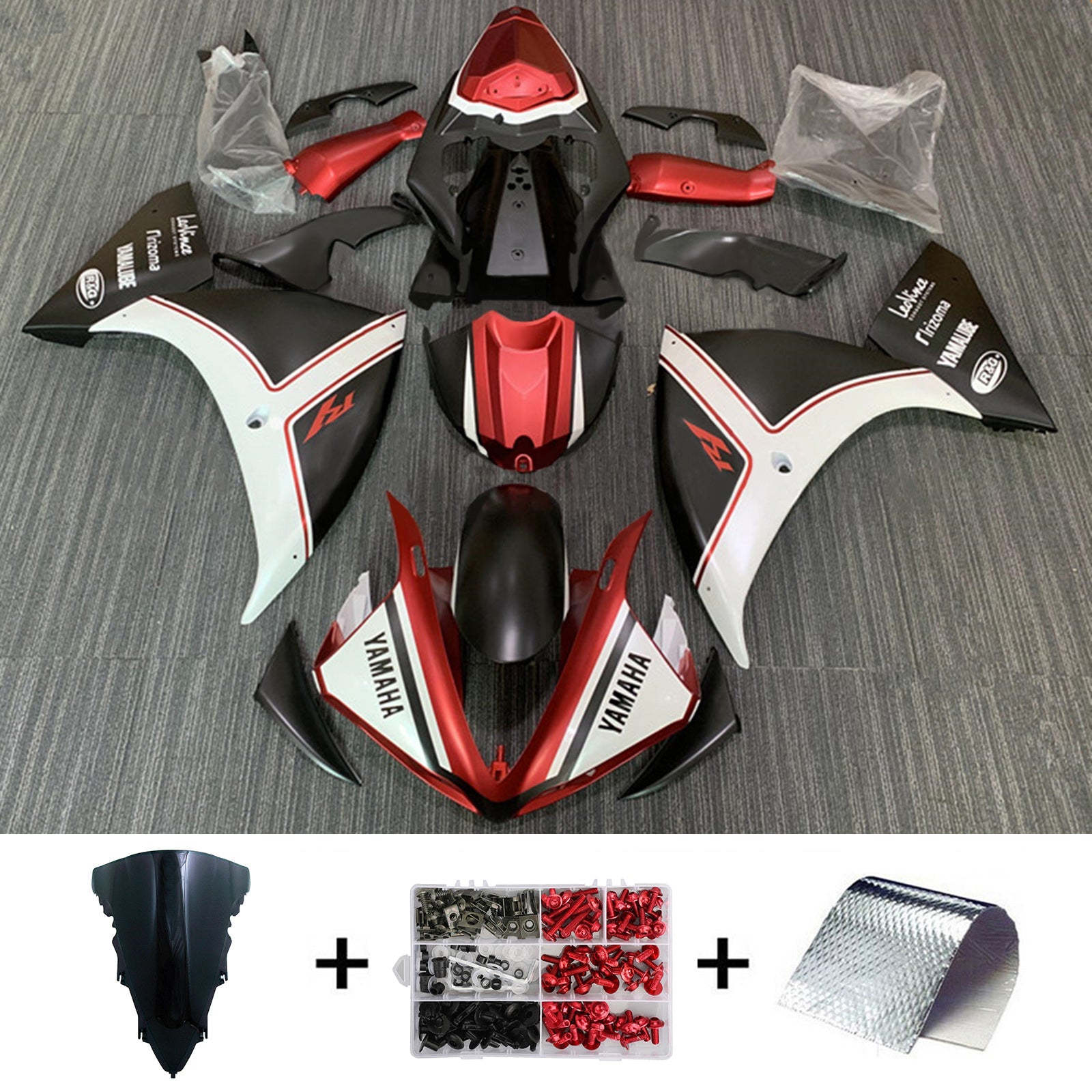 2012-2014 Yamaha YZF-R1 Injection Fairing Kit Bodywork Plastic ABS
