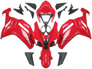 2007-2008 Kawasaki ZX6R ZX636 Fairings Red Ninja ZX6R Racing Generic