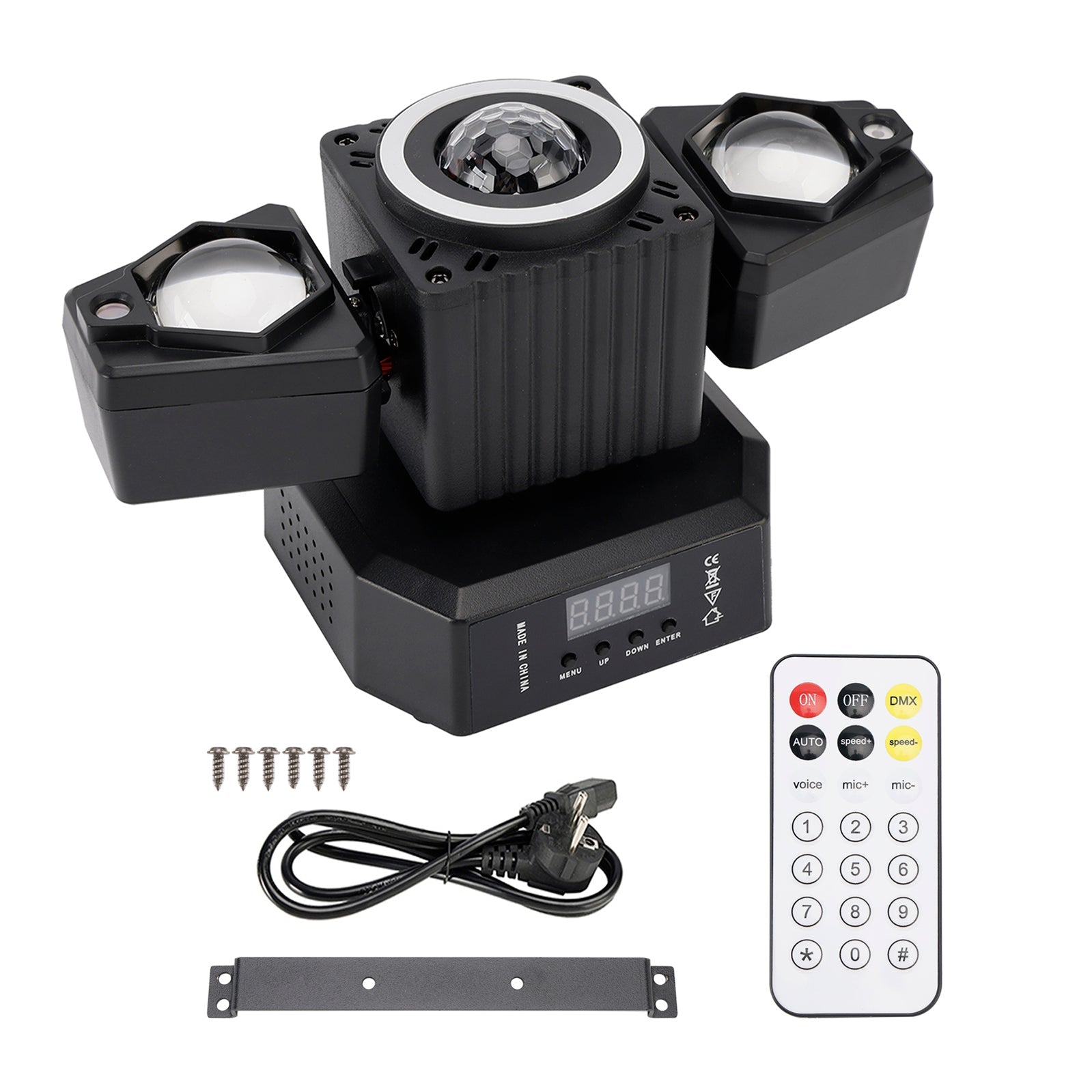 Moving Head Light Rotating Disco Ball Laser Beam Strobe Remote DMX Stage Light
