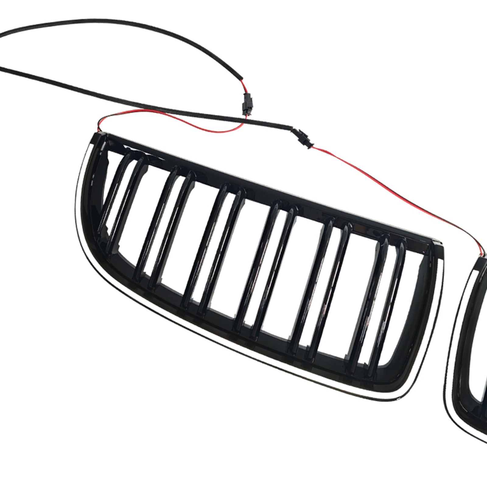 2004-2007 Fit BMW E90 Sedan Wagon 320i Front Kidney Double Slat Grille Black