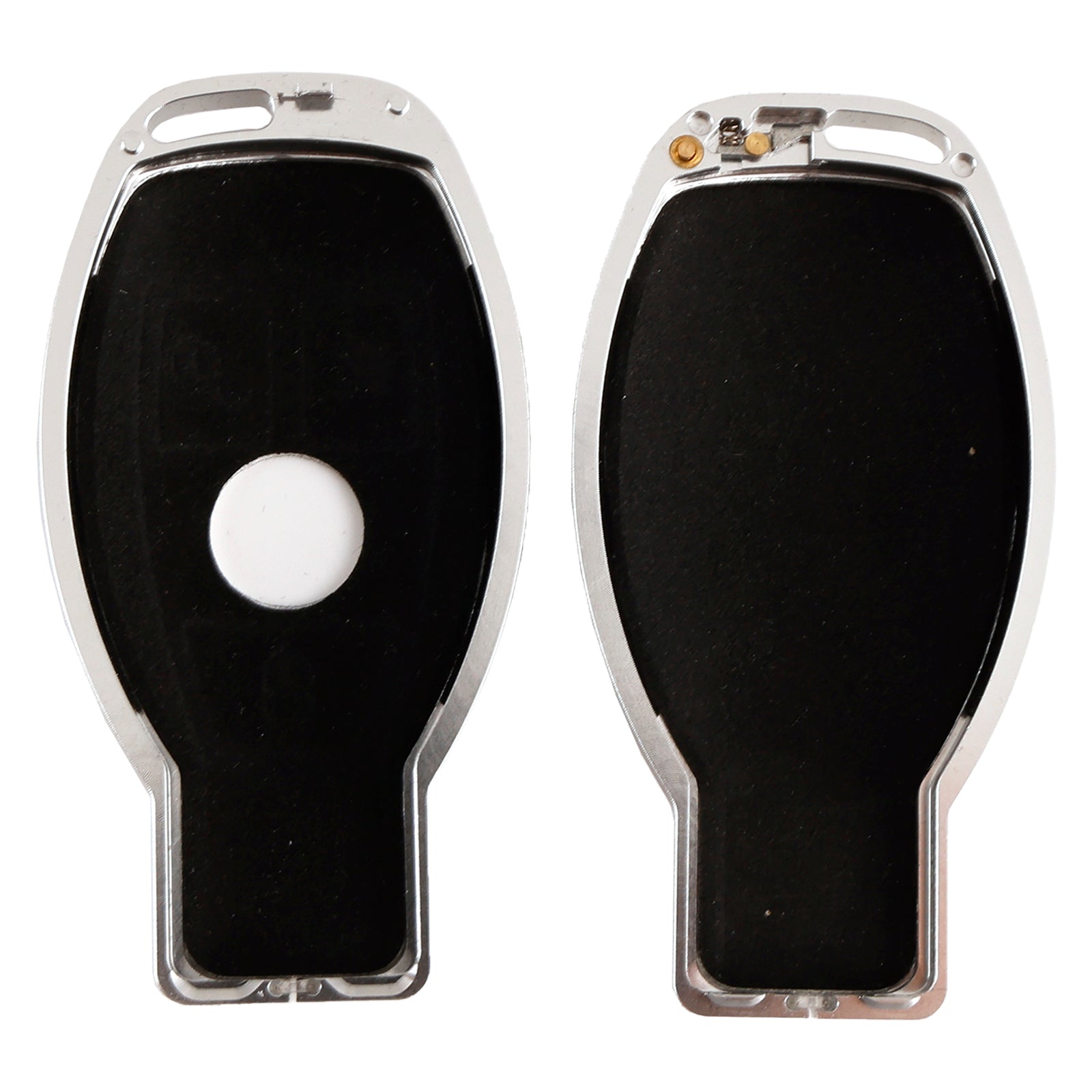Benz GLC GLK CLS Leather Alloy Aluminum TPU Car Key Black Case Cover
