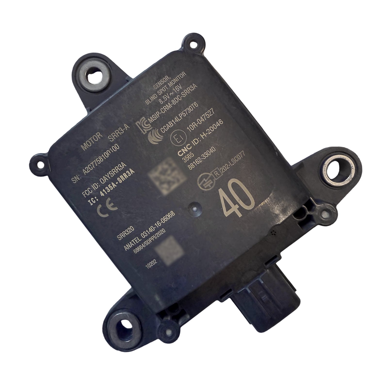 2021 For Lexus ES250 ES300H Z10 A10 H10 Rear Blind Spot Radar Sensor Module 88162-33040