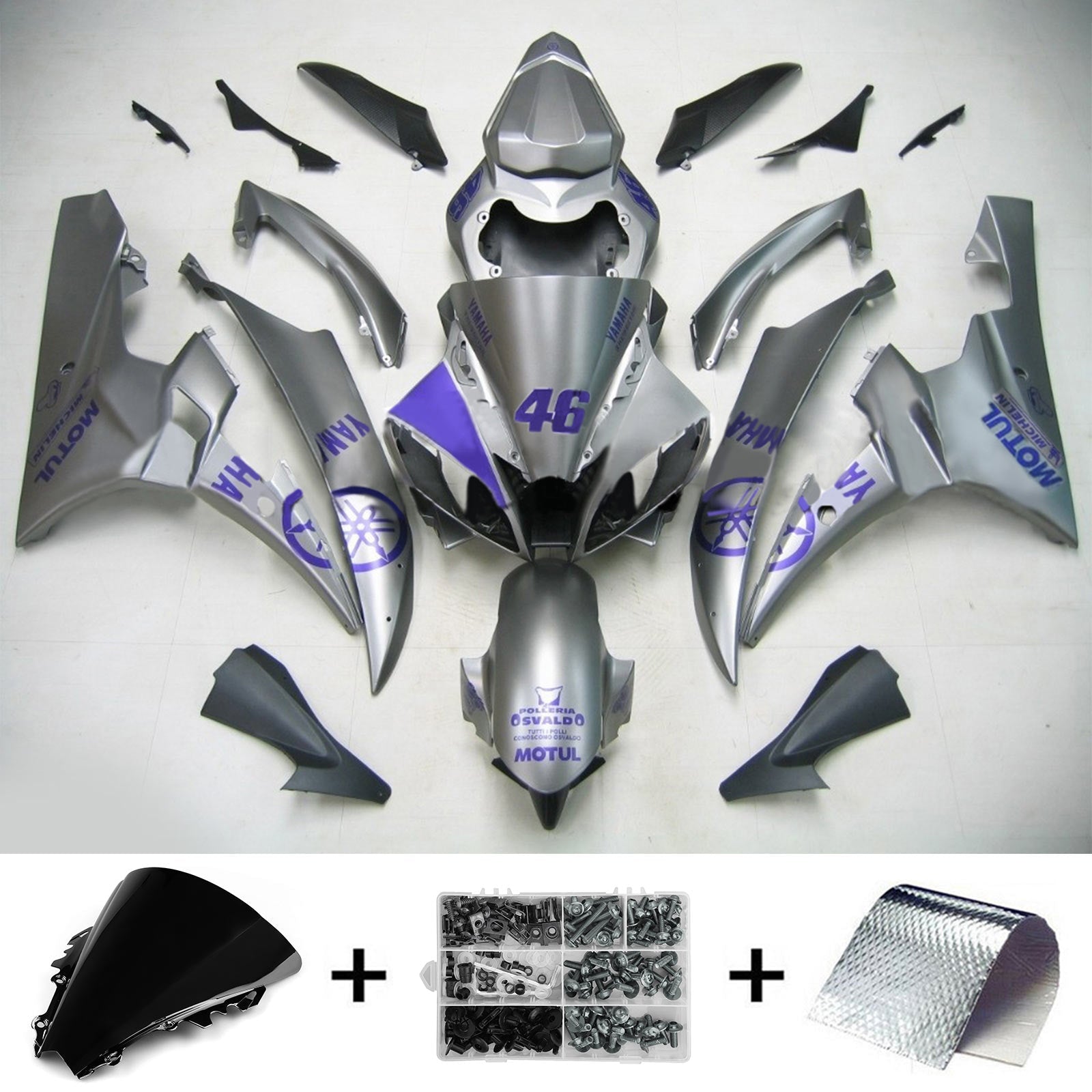 2006-2007 Yamaha YZF 600 R6 Fairing Kit Generic