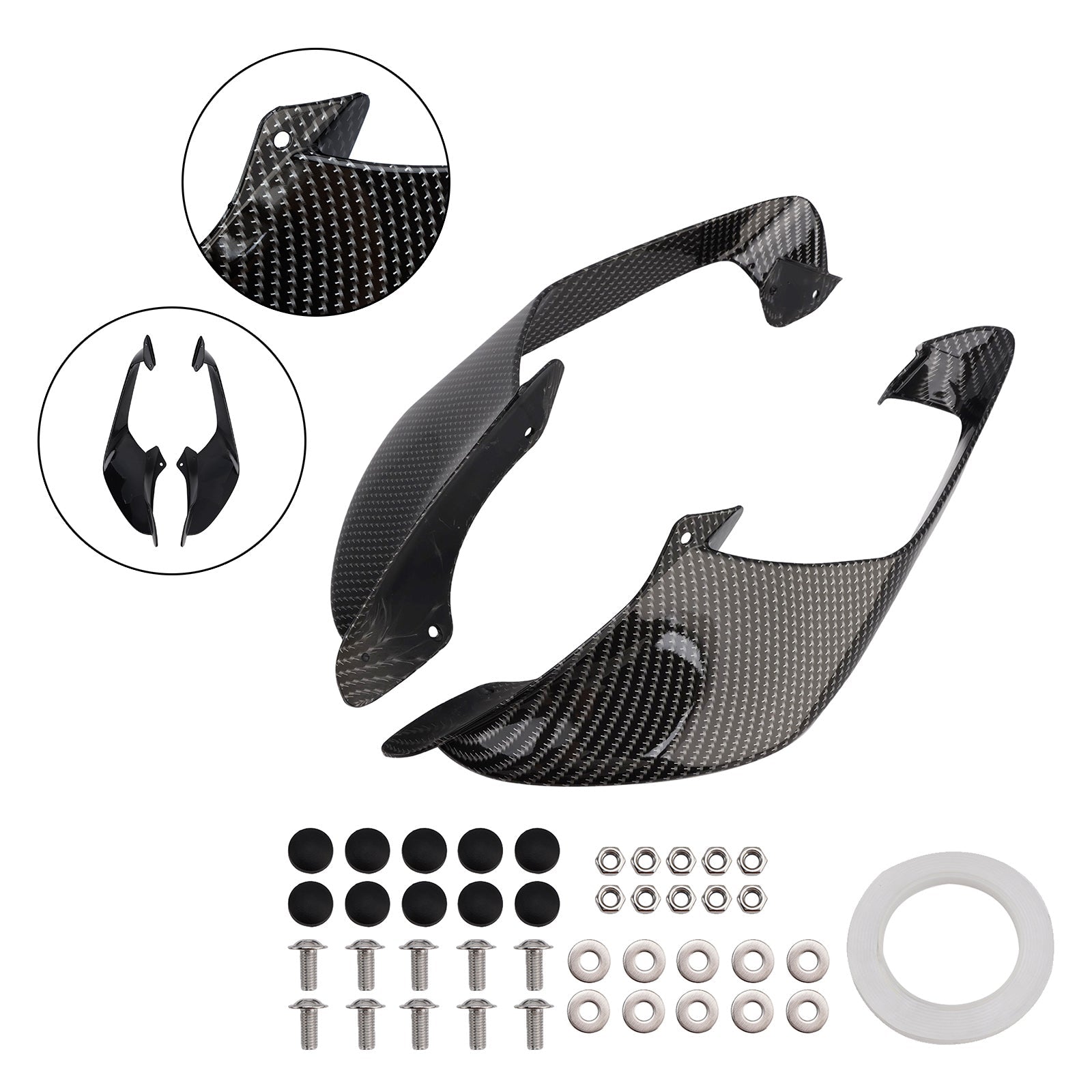 2021-2024 Yamaha YZF R1 R1M Front Side Winglets Wings Spoiler Fairing