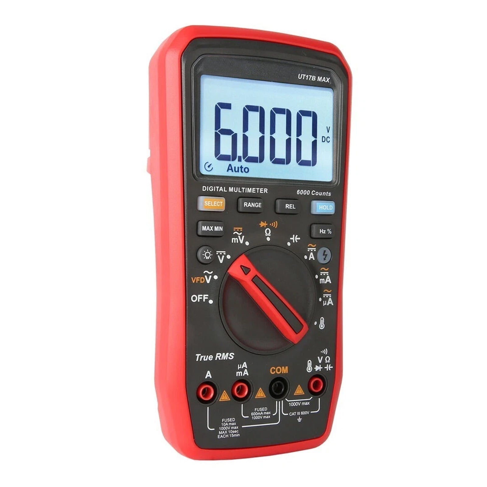UT17B MAX Digital Multimeter DC/AC Function SwitchingC/V/I/R Measurement