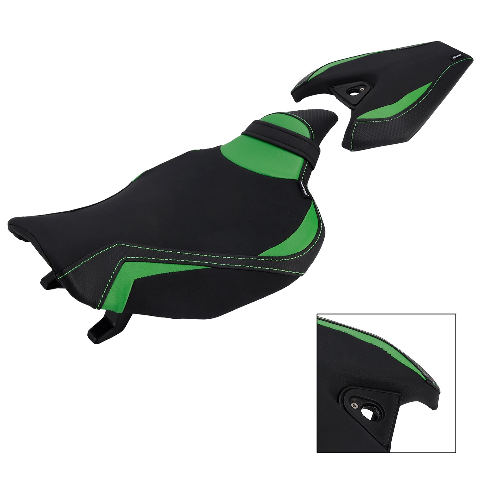 2014-2025 2024 For Kawasaki Z1000 Lower Front W/ Rear Seat Driver Pillion Green1