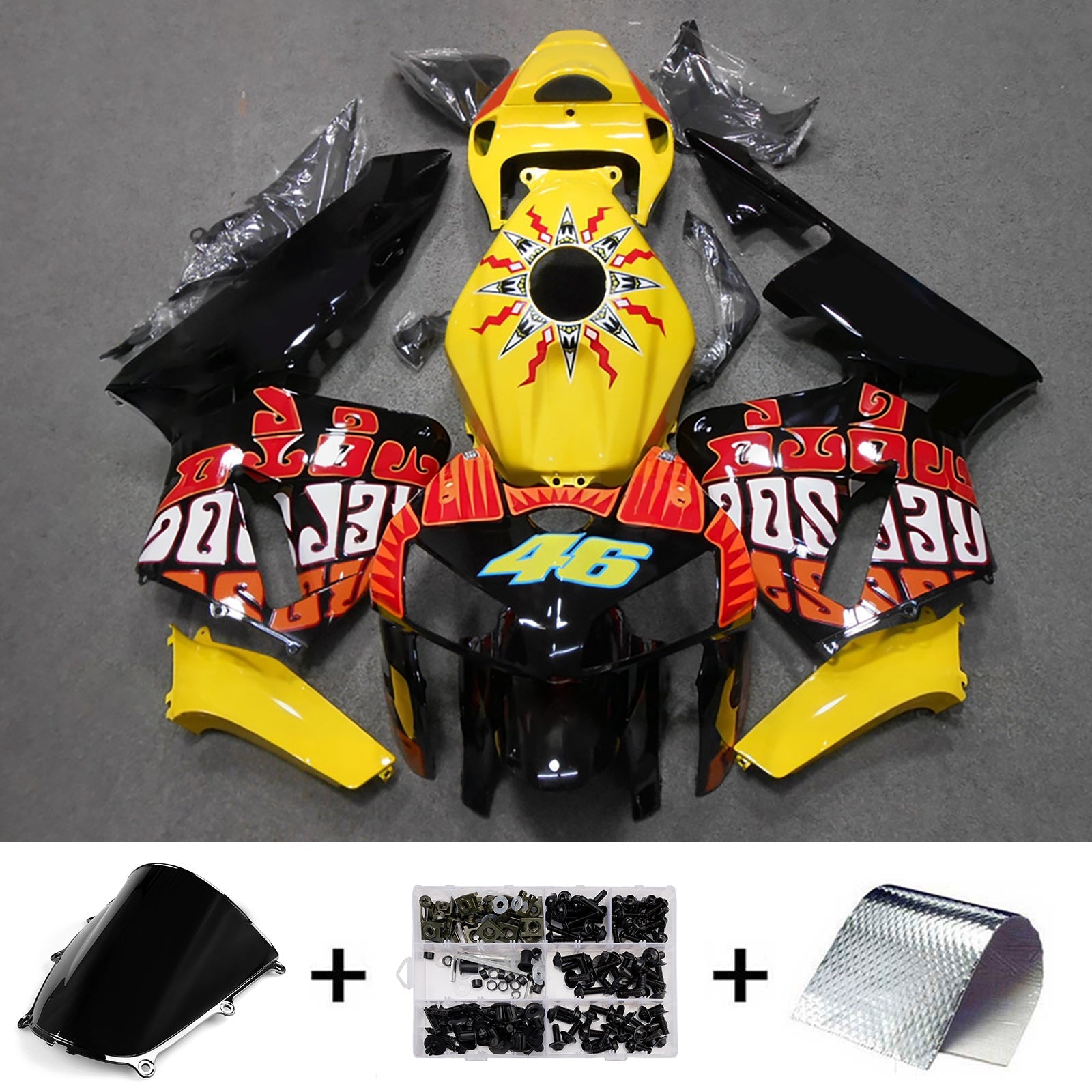 Injection Fairing Kit Bodywork Plastic ABS For Honda CBR600RR 2005-2006 F5