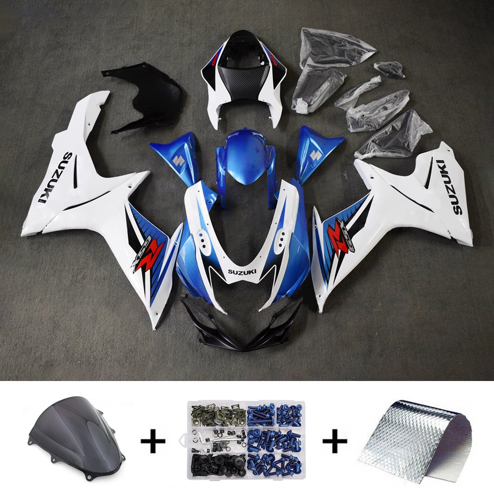 Injection Fairing Kit Bodywork Plastic ABS For Suzuki GSXR 600/750 2011-2026 K11