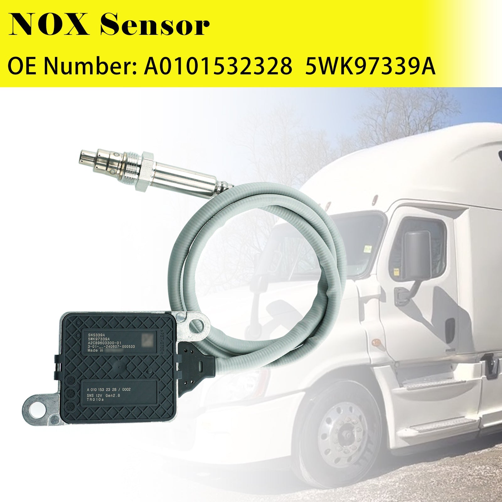 2012-2022 For Freightliner Cascadia Engine DD-13, DD-15 Diesel Outlet Nox Sensor 5WK97339A