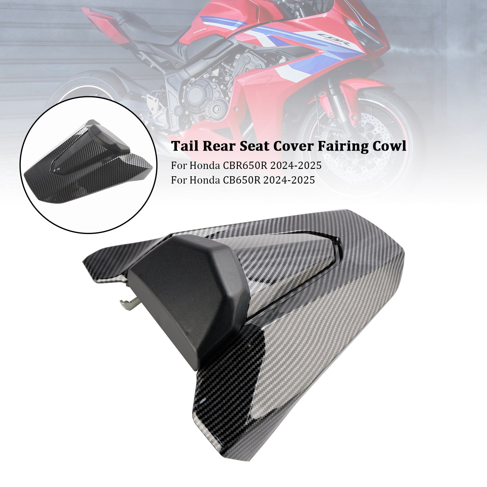 2024-2026 Honda CBR650R CB650R Rear Tail Seat Fairing Cover