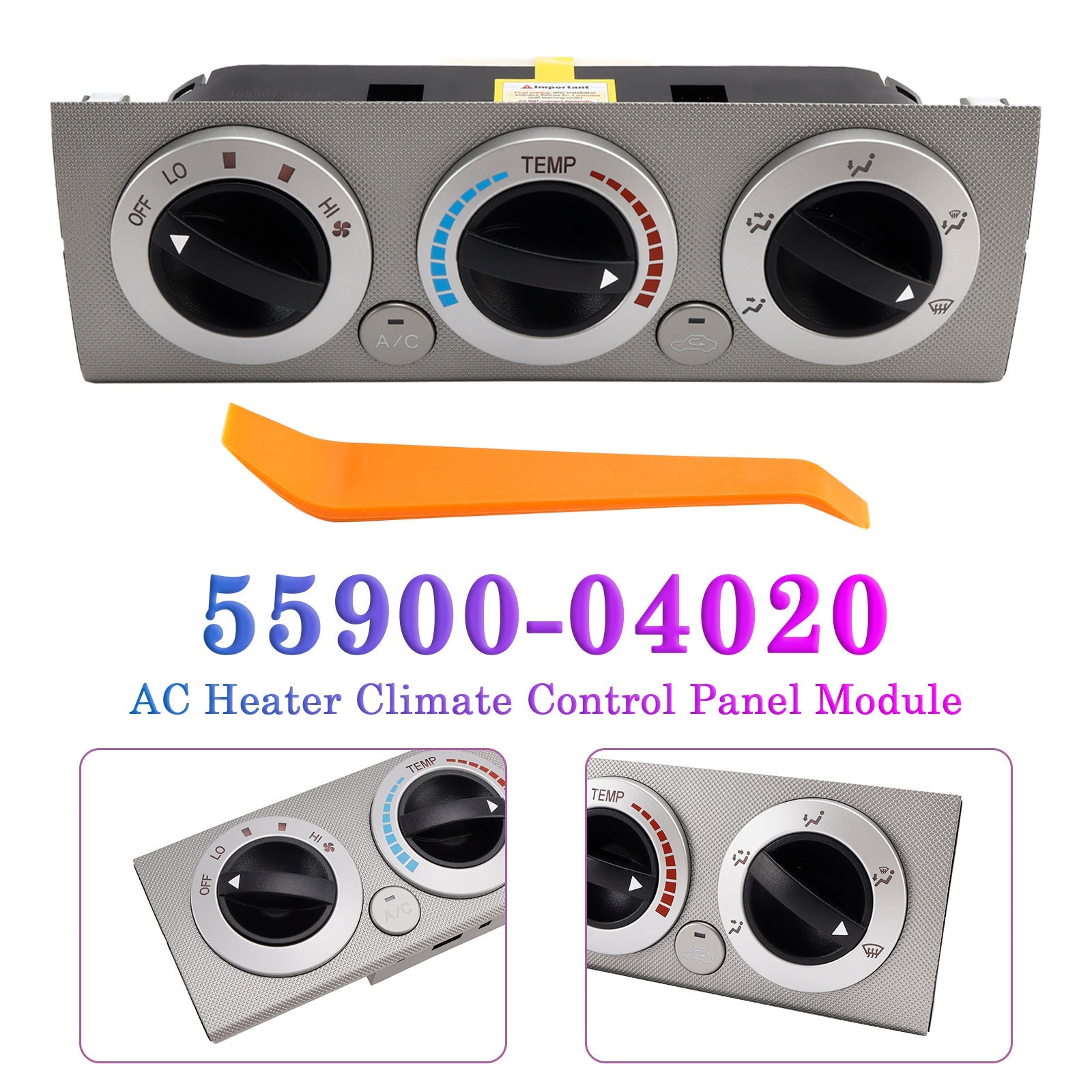 2005-2008 for Toyota Tacoma AC Heater Climate Control Panel Module 55900-04020