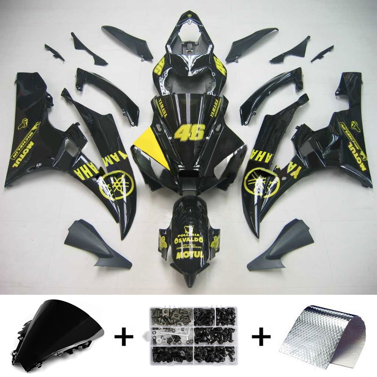 2006-2007 Yamaha YZF 600 R6 Fairing Kit Generic