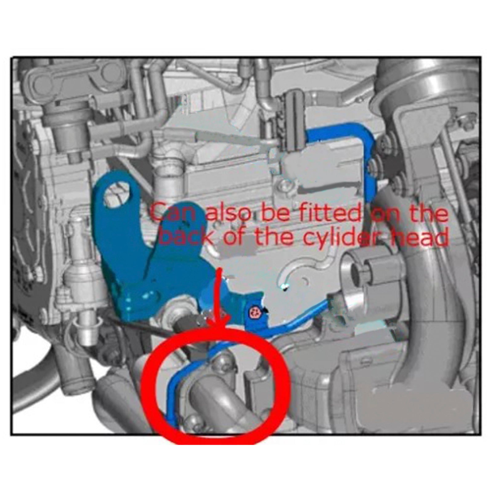 Audi Common rail S/S EGR Valve Block Plate
