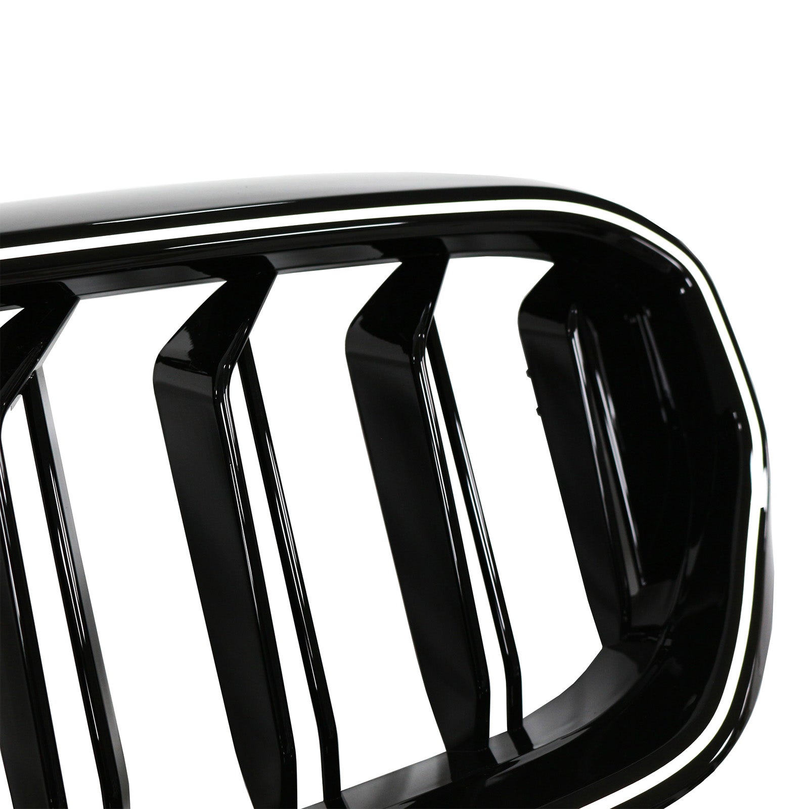 2021-2024 Fit BMW 5 Series G30 G38 Gloss Black Front Kidney Grille Double Slat