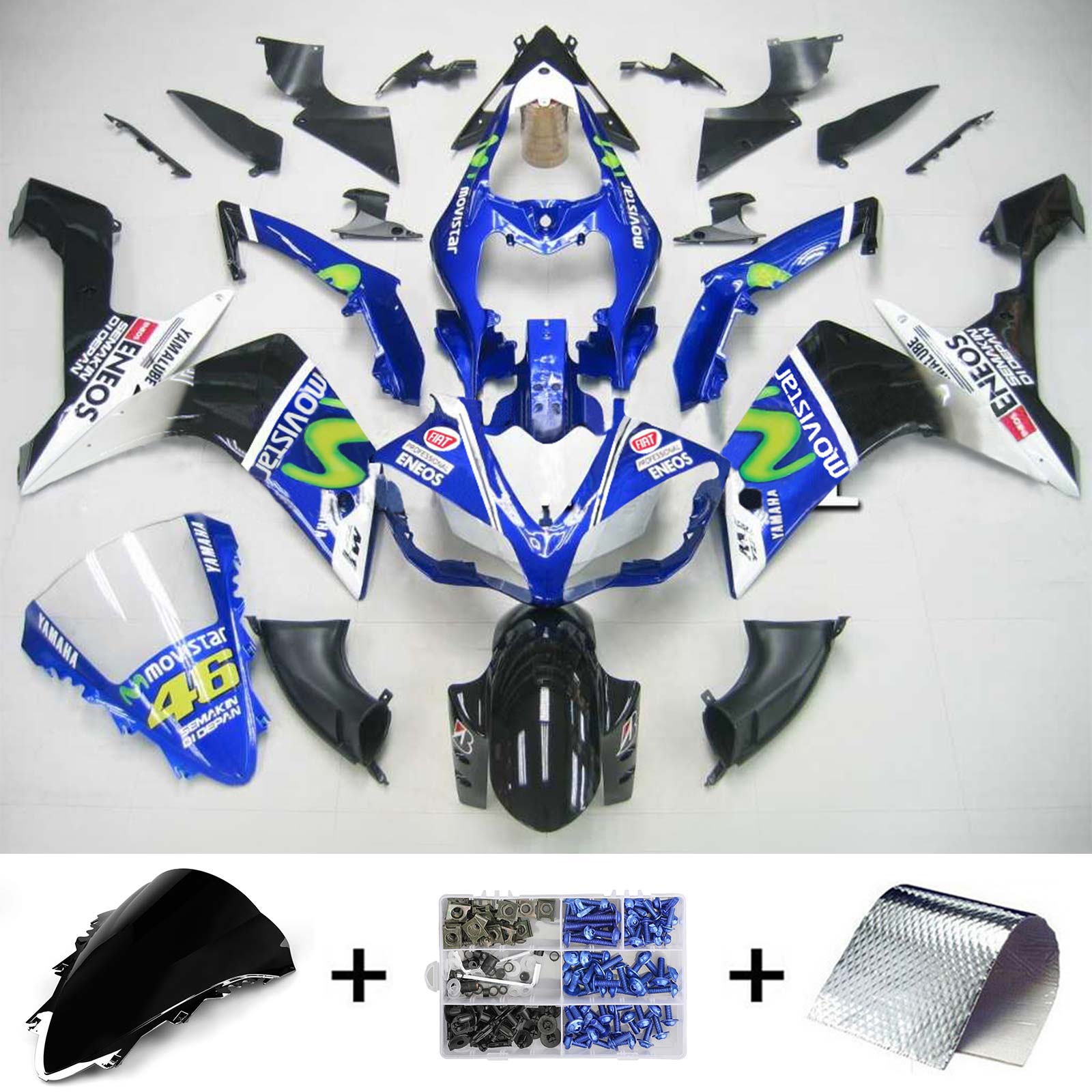 2007-2008 Yamaha YZF 1000 R1 Fairing Kit Generic