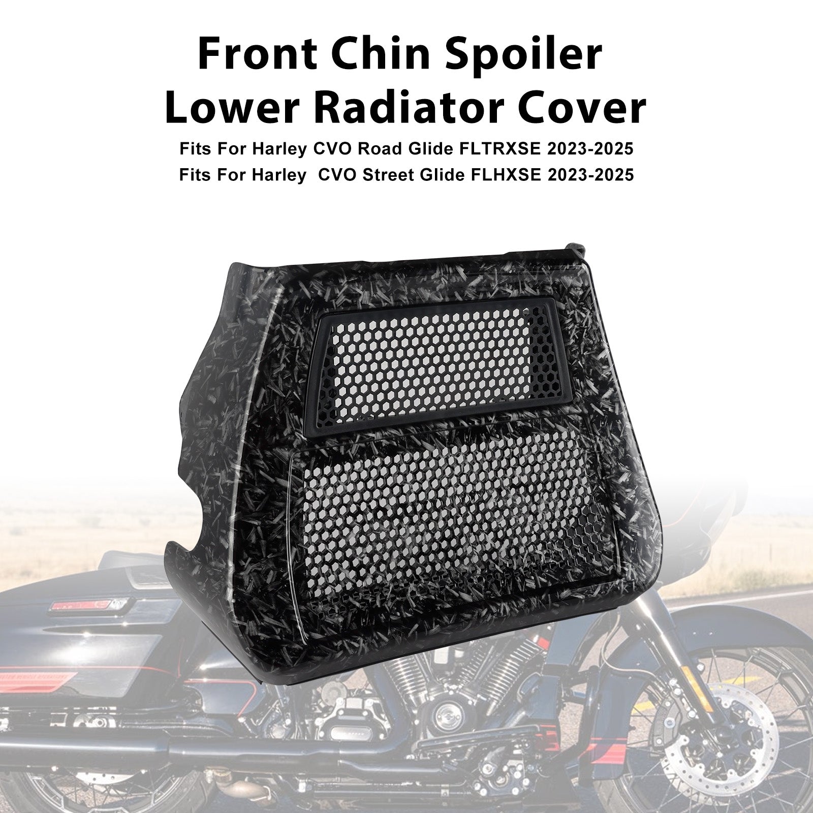 2024-2025 Harley CVO Road Glide ST FLTRXSTSE Lower Chin Spoilers Radiator Guard Cover