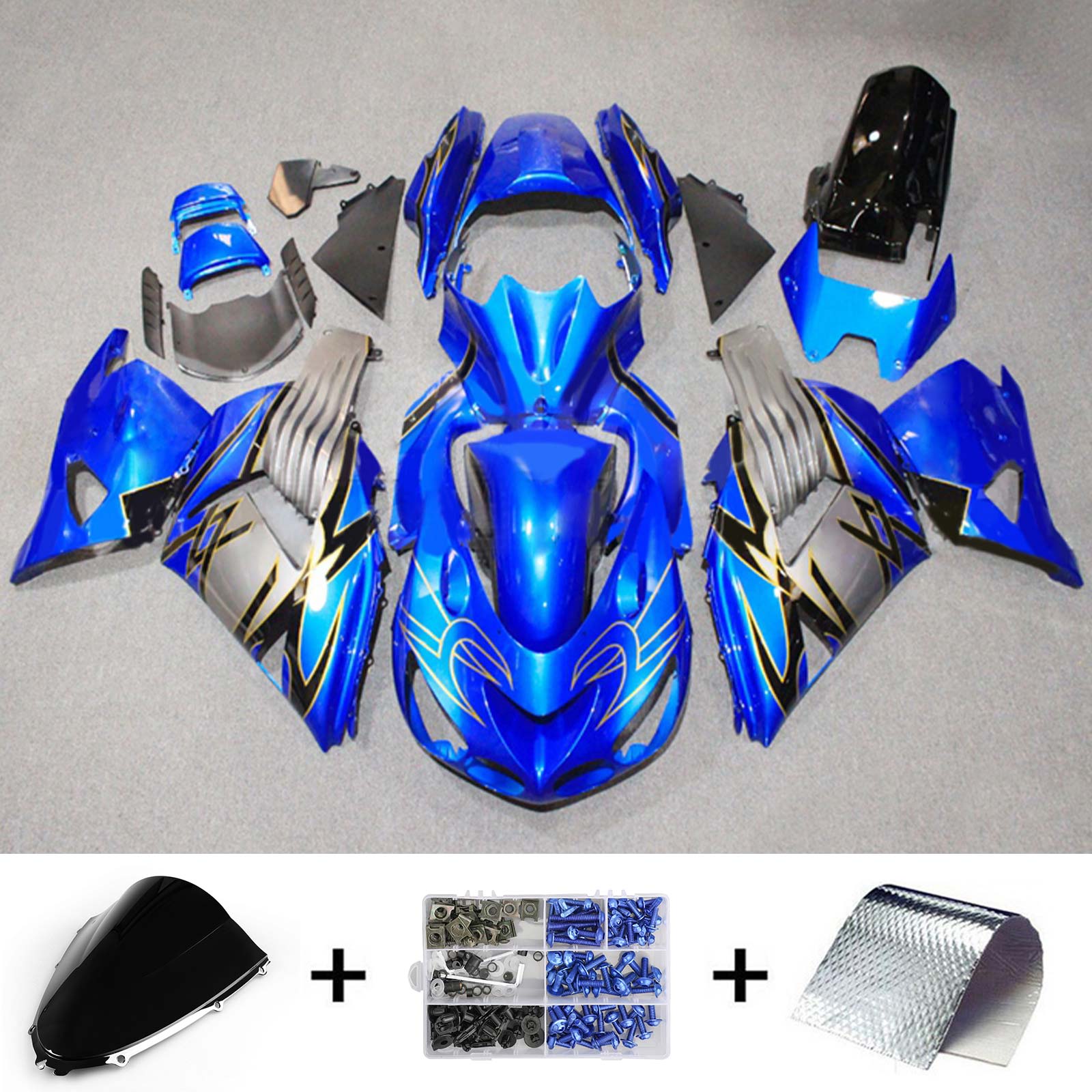 2006-2011 Kawasaki ZX14R Fairing Kit Bodywork Plastic ABS
