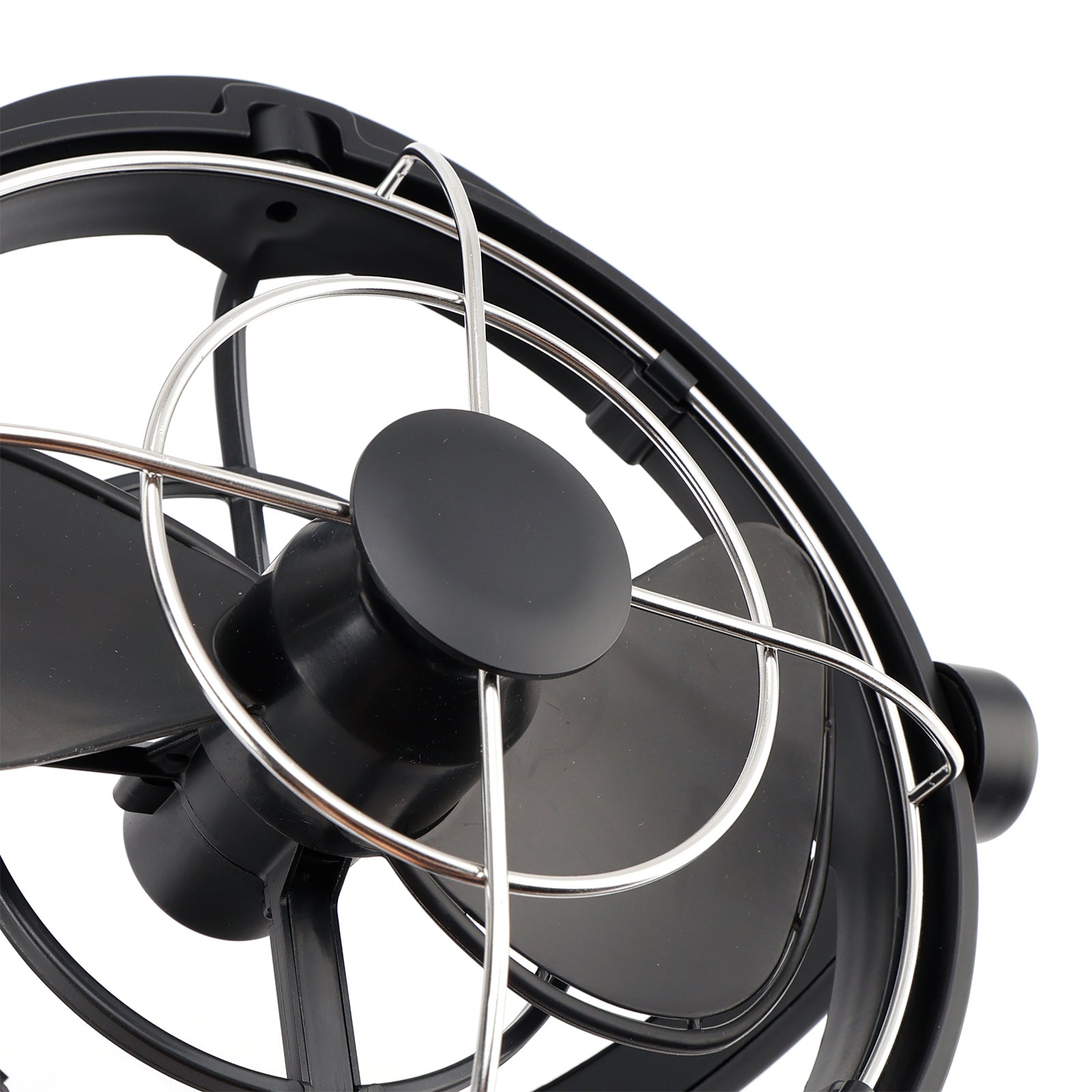 Auto-Sensing Low-Power 12V/24V Draw Fan Fit for Boats and RV Black